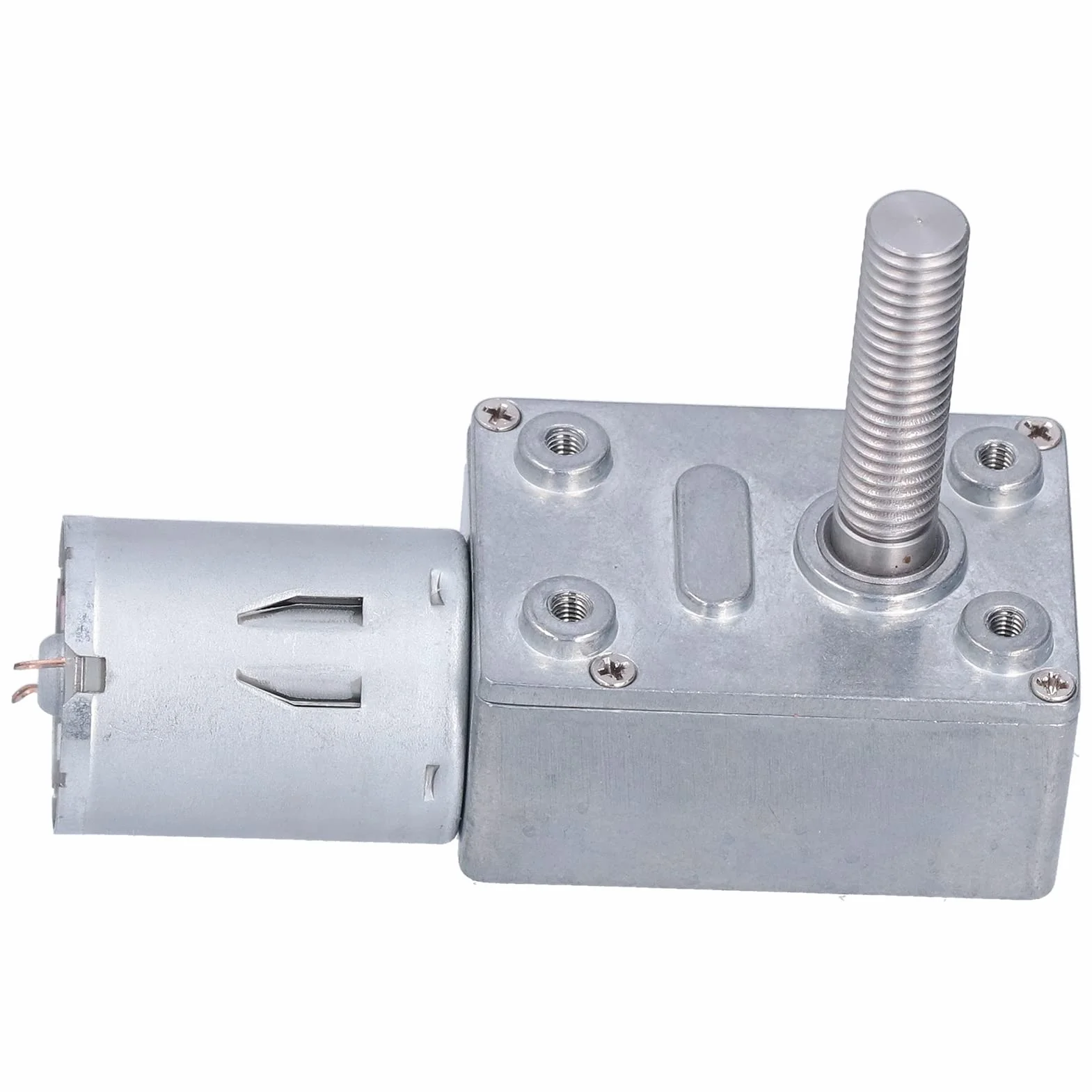Jgy-370 Motoreduktor Ślimakowy Przemysłowy, DC 12V 66 obr./min, Wał Gwintowany M8, Samoblokujący, Regulowana Prędkość, 8x33mm