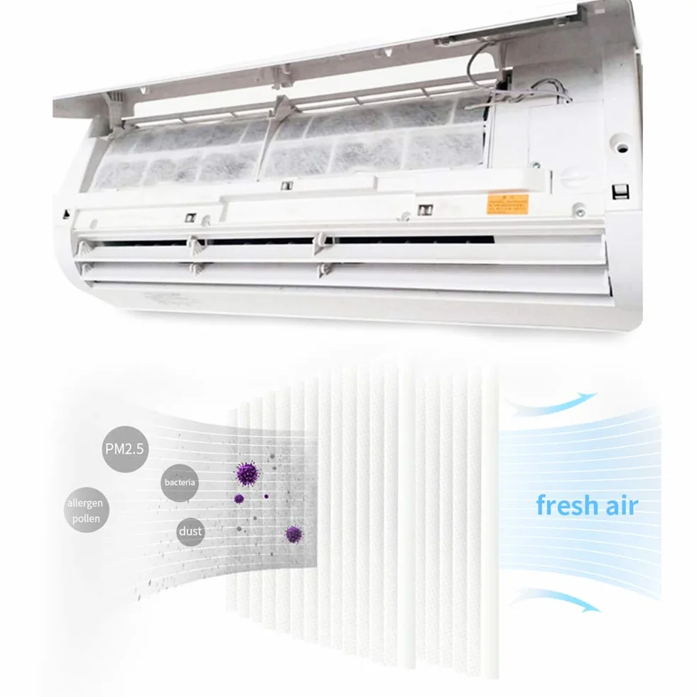 YanBan 10 szt. zamienników HEPA antybakteryjne Anti Dust Cotton do oczyszczacza powietrza Xiaomi 2/1/uniwersalny filtr klimatyzacji z tkaniny bawełnianej