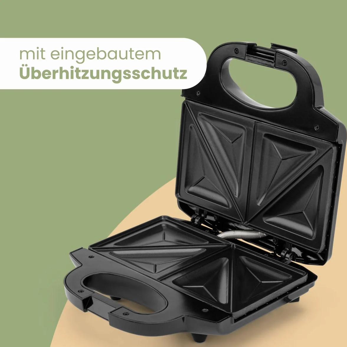 Clatronic ST 3778 Sandwich Maker 750 W Black, Stainless Steel