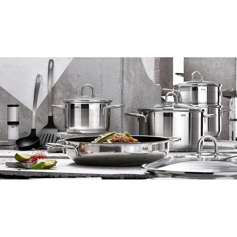 Silit Diamant Zestaw Garnków Indukcyjnych, Stainless Steel, Srebrny, 4 Sztuki