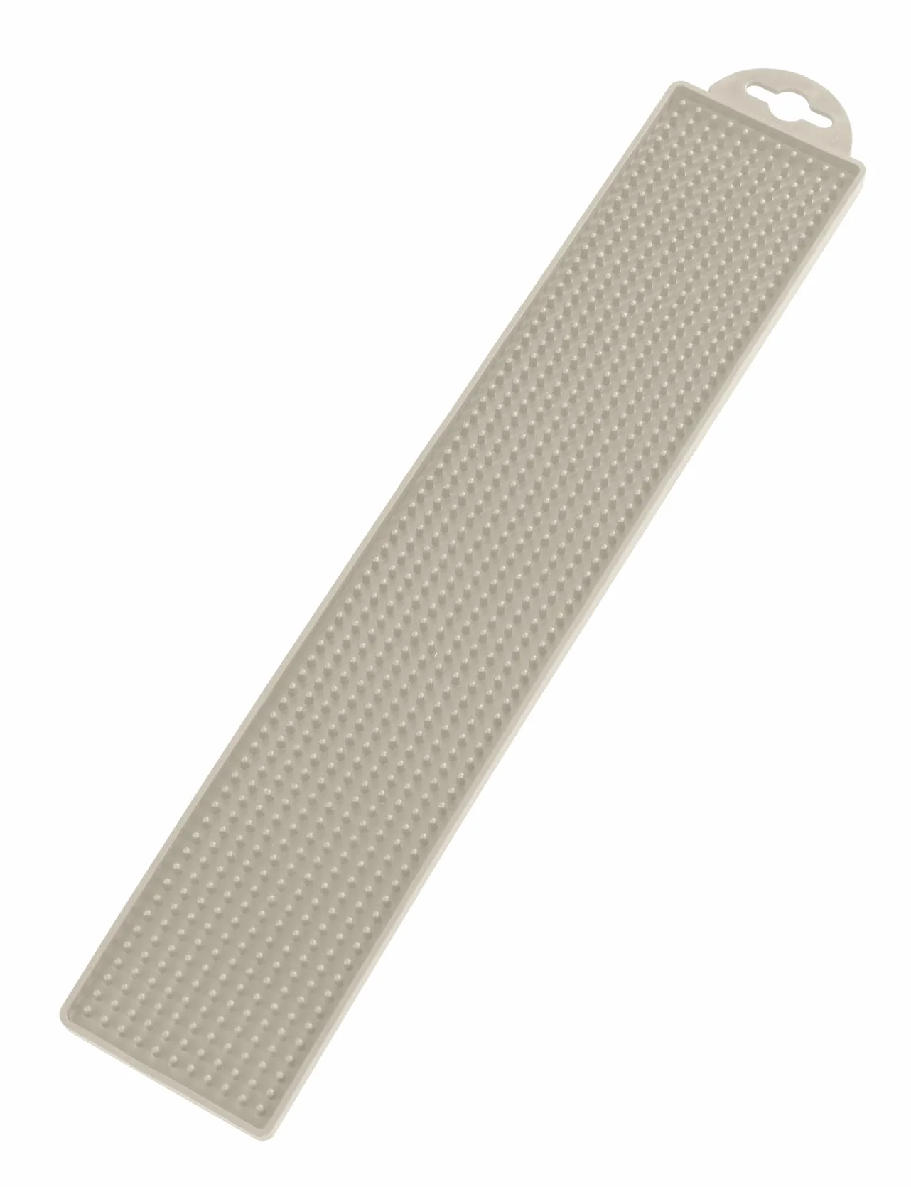Mata ociekowa Mod. Slim praktyczna mata kuchenna z tworzywa sztucznego TPR odporna na wysokie temperatury nadaje się do mycia w zmywarce beżowa 42 x 1 x 8 cm do kuchni