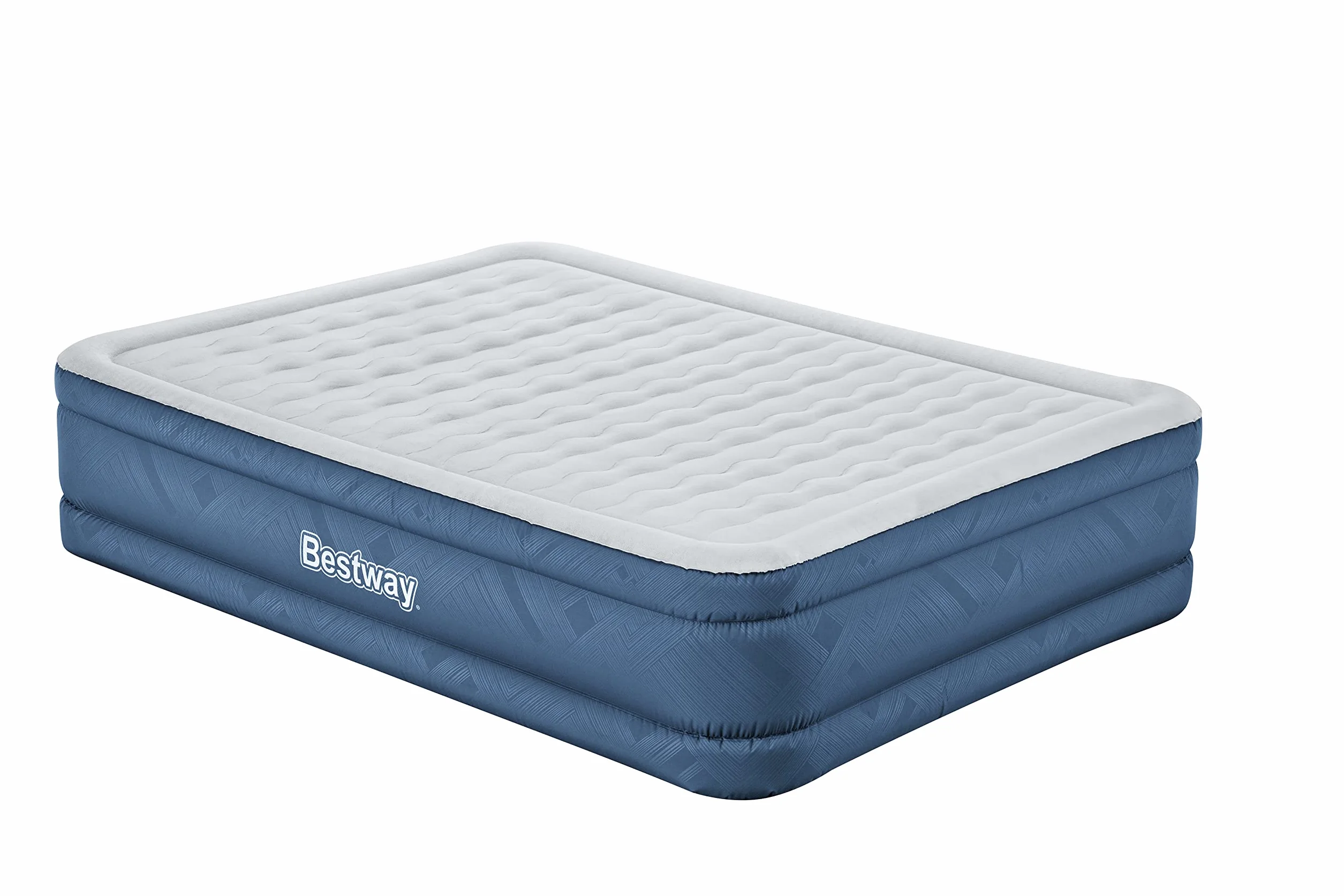 Bestway Fortech materac dmuchany Snugable Top z wbudowaną pompą elektryczną Double XL/Mid 203 x 152 x 46 cm