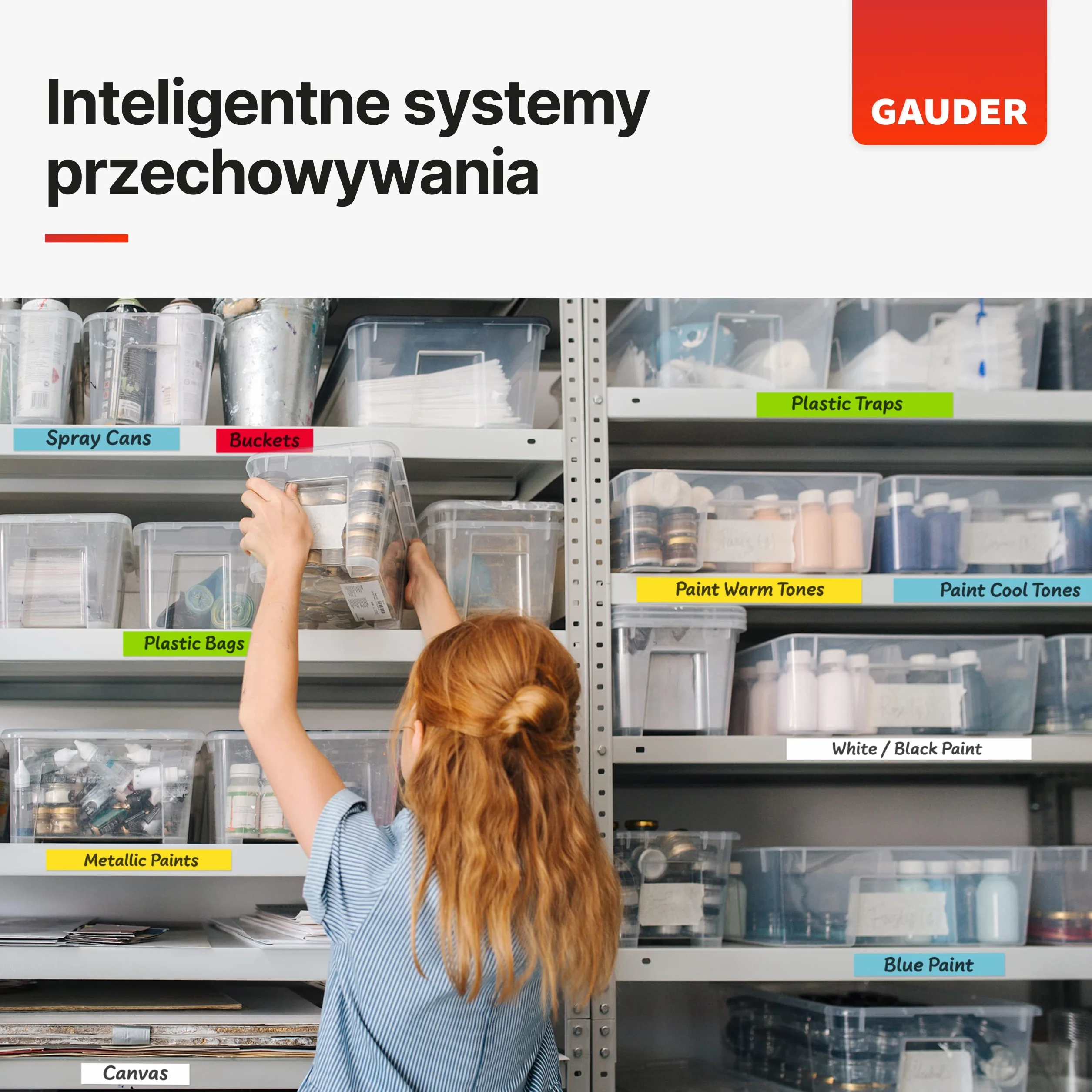 GAUDER 5x Paski Magnetyczne zapisywalne | Taśma Magnetyczna do pisania | Paski Magnetyczne zapisywalne wielokolorowe (25 mm x 1 m)