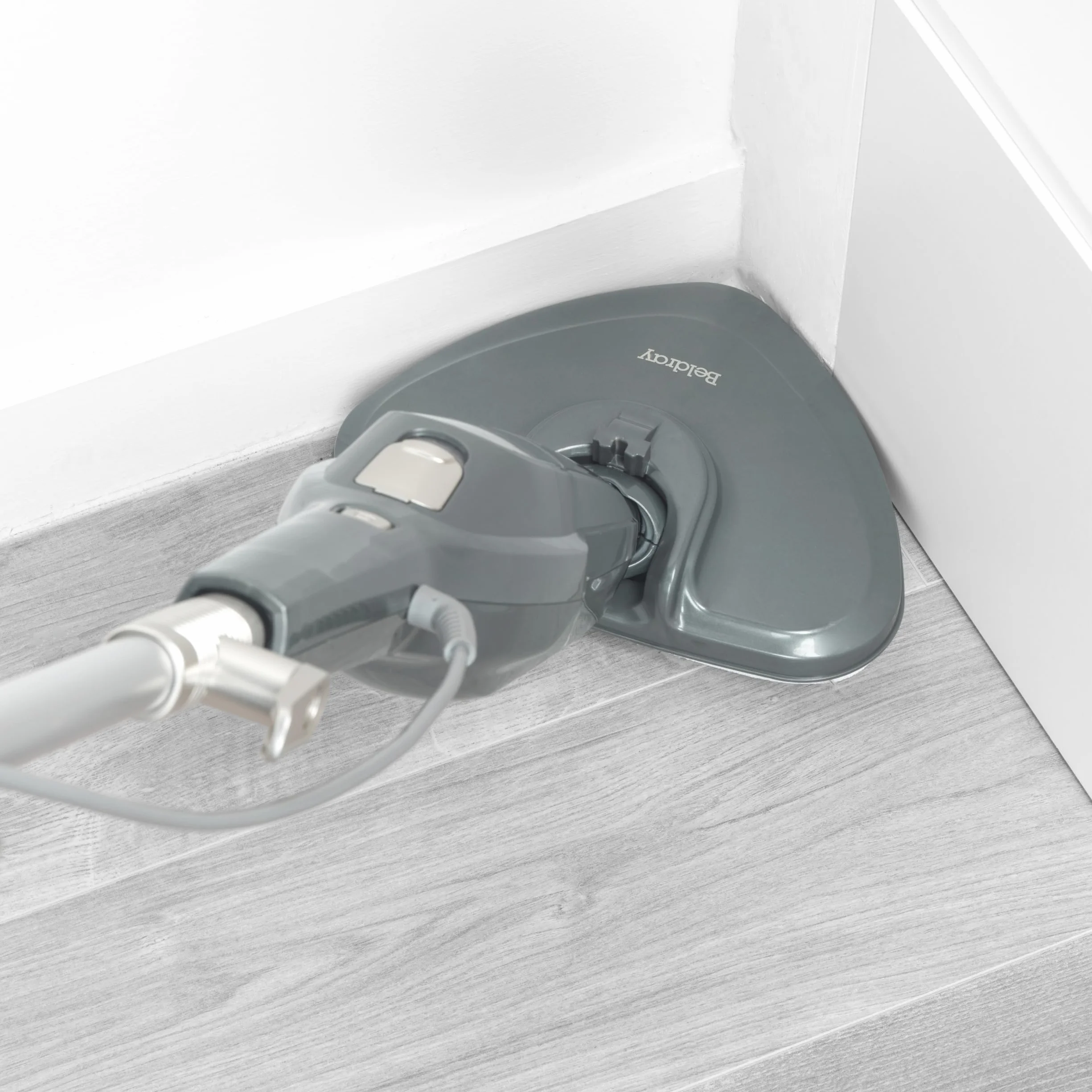 Beldray Clean & Refresh Myjka Parowa, Mop Parowy, Czyszczenie Bez Chemii, Głowica do Rogów, Szybkie Nagrzewanie, Zbiornik 350 ml, Dywan, Laminat, Drewno, Plytki, 1300W