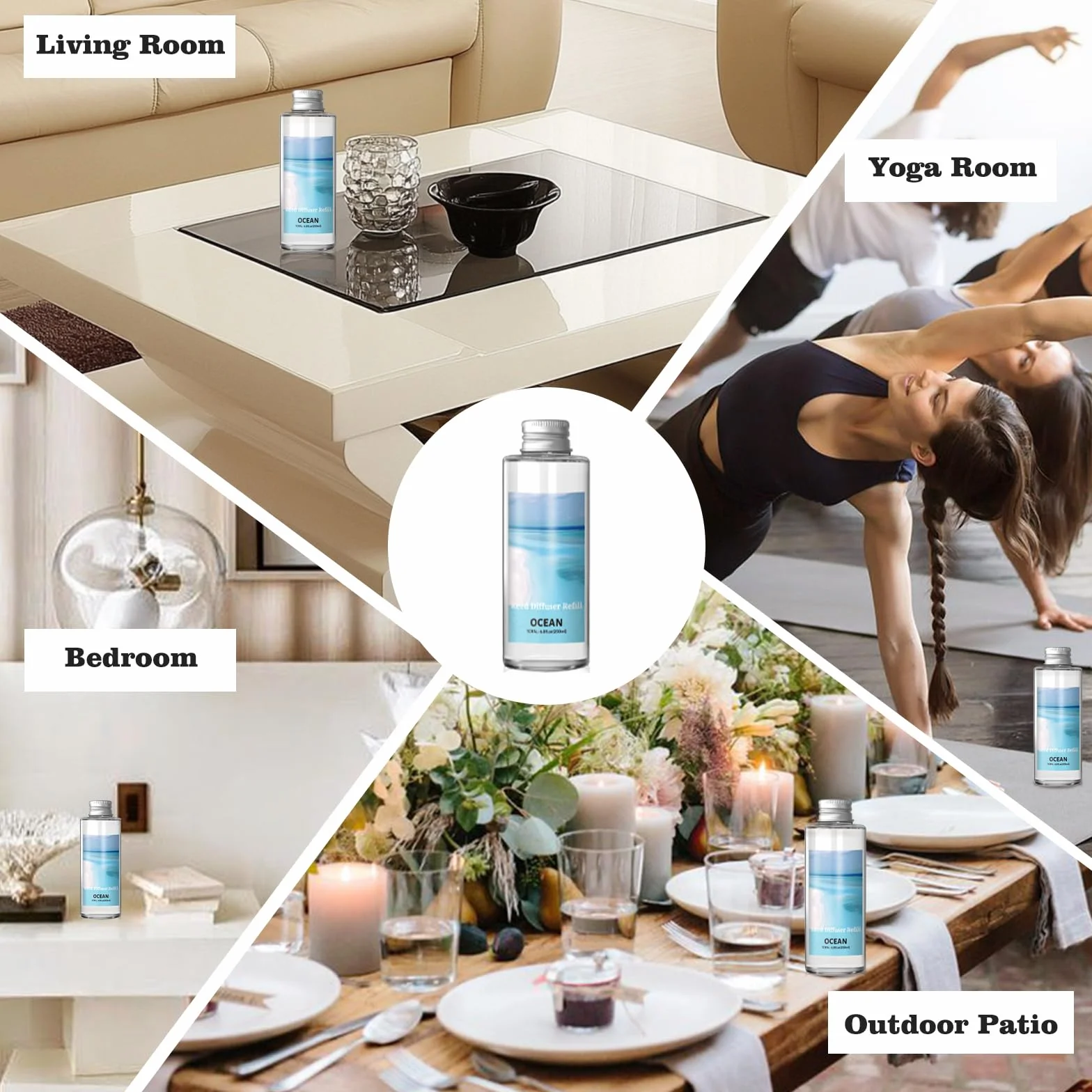 SCENTORINI Zapach do pomieszczeń ocean 200 ml butelka uzupełniająca do dyfuzora