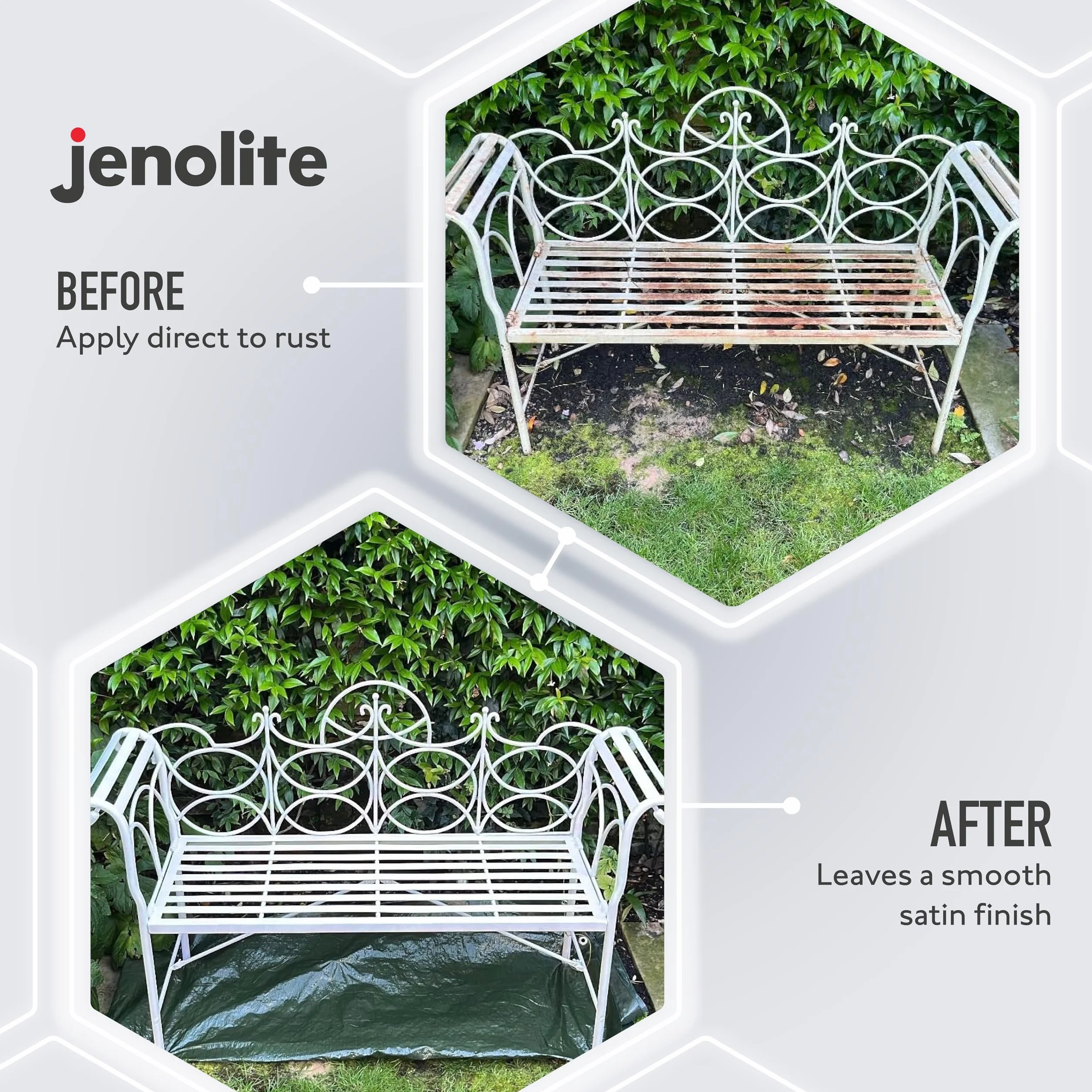 JENOLITE Directorust farba w sprayu satynowa | CZARNY | 3x400 ml | Bezpośrednio na Rdzę | Farba wielopowierzchniowa do metalu, drewna, tworzyw sztucznych, ceramiki | RAL9005