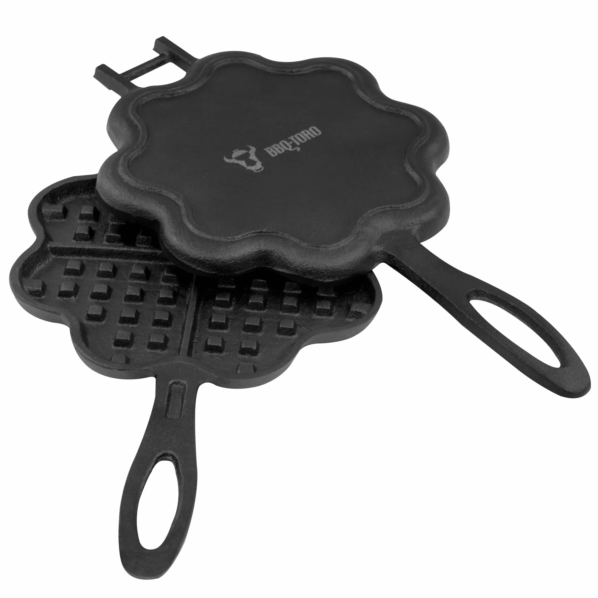 BBQ-Toro żeliwna gofrownica w kształcie serca Ø 15 cm podwójna forma na gofry
