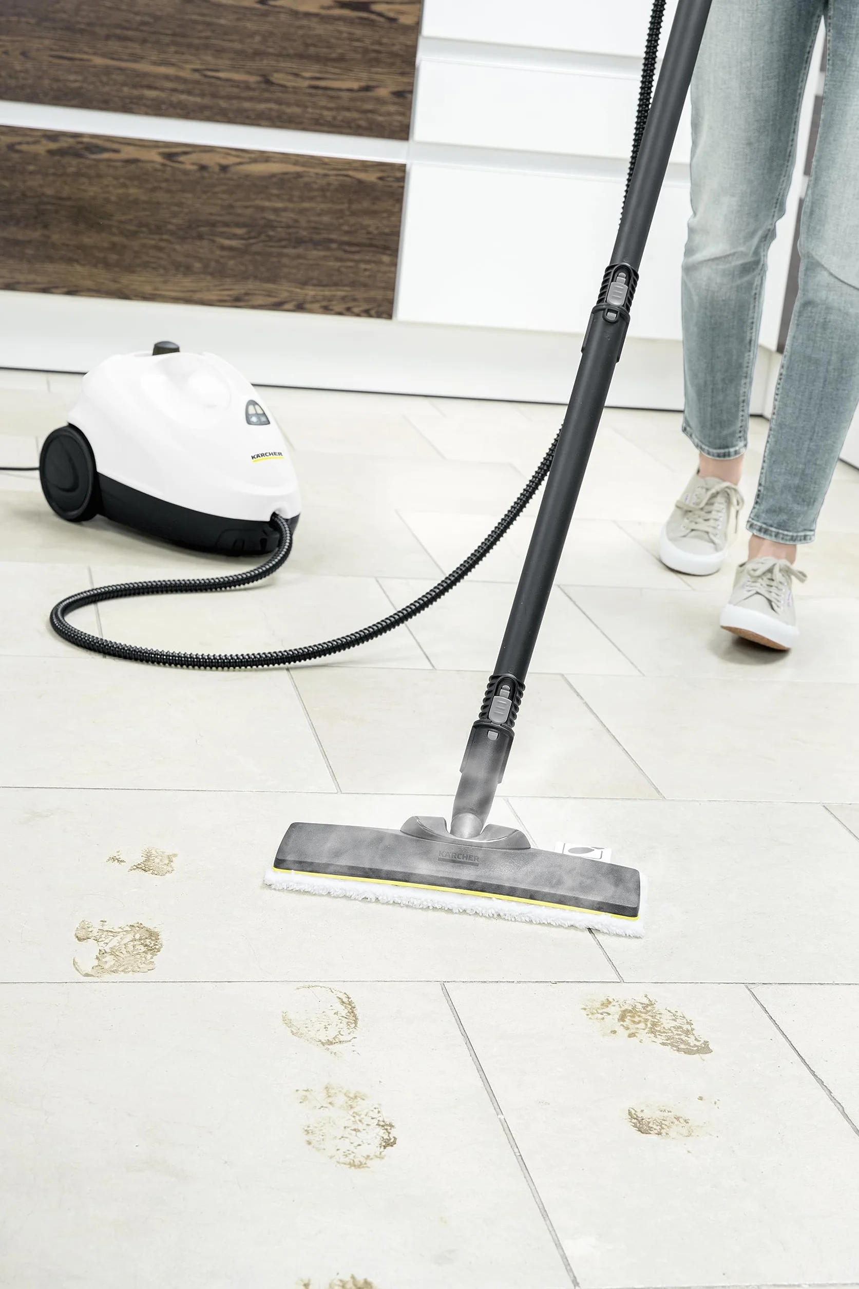 Kärcher Parownica SC 2 Easyfix, Ciśnienie Pary: 3,2 Bar, Czas Nagrzewania: 6,5 Min., Moc: 1500 W, Moc Powierzchniowa: 75 M, Zbiornik: 1 L