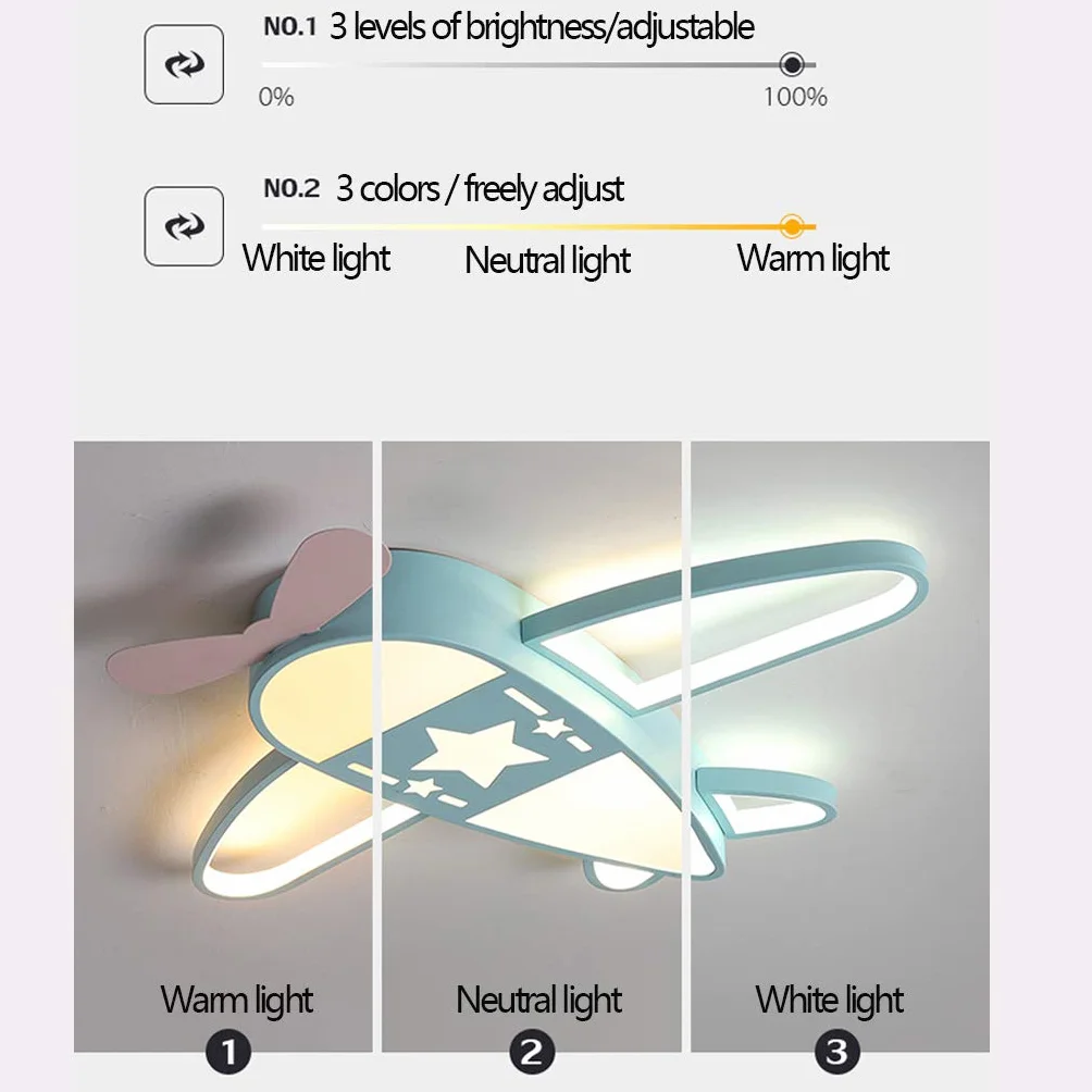 Lampa sufitowa LED, dla chłopców, dziewczynek, dzieci, kreatywna, motywy z kreskówki, ochrona oczu, do sypialni, pokoju dziecięcego, salonu, ściemniana, dekoracja, z pilotem