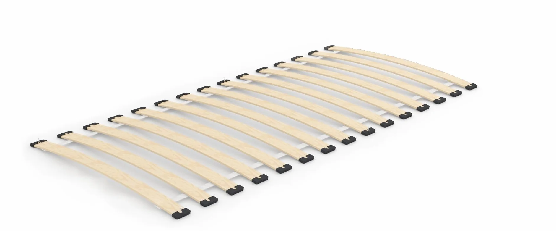 Stelaż wkład do łóżka 80x200 cm 22 listwy sprężynujące