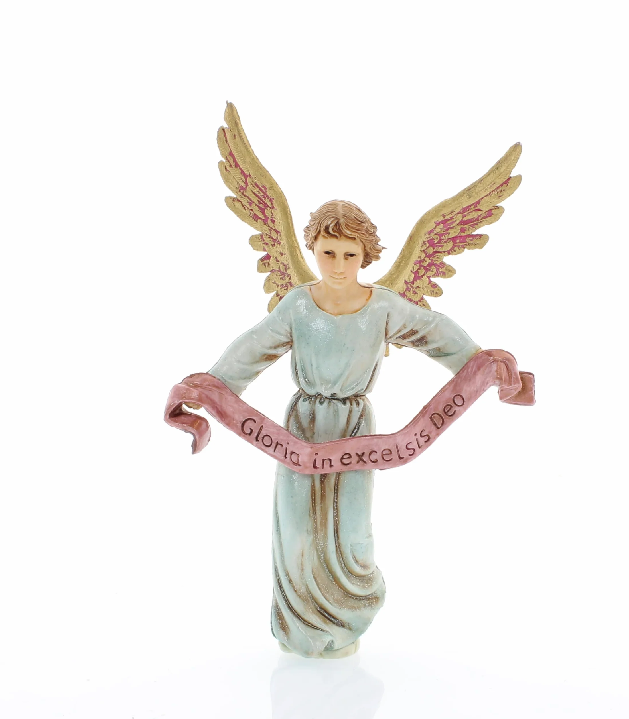 Moranduzzo Szopka, 6 figurek do szopki, 13 cm, skala 1:15, niezniszczalne figurki szopki, styl z XVIII wieku, ręcznie wykończony obraz, oficjalny produkt, wyprodukowano we Włoszech, rzeźbiarz M. Landi