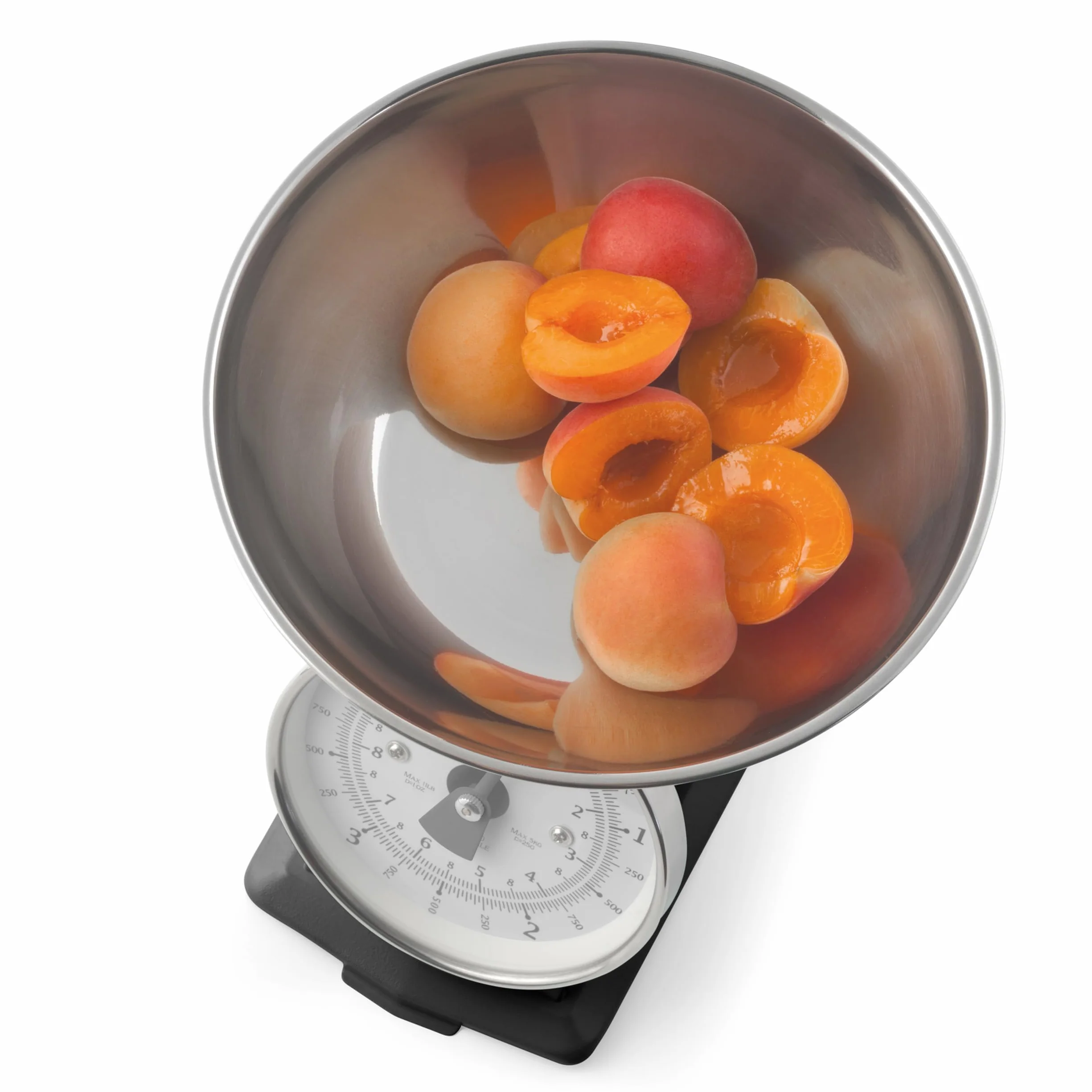 Salter SA00562BFEU12 Ponadczasowa mechaniczna waga kuchenna – pojemnosc 5 kg, miska nadajaca sie do mycia w zmywarce o pojemnosci 1 litra, skala do pieczenia, klasyczny design, duza tarcza cyfrowa