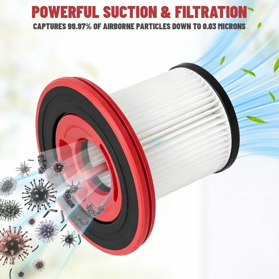 Zestaw 4 filtrów zamiennych do odkurzacza bezprzewodowego Bosch Unlimited Series 7, pasuje do BKS711XXL, BBS711W, BCS711GB, BBS712A, BKS711MALL, 3 filtry HEPA + 1 filtr wstępny ze stali nierdzewnej