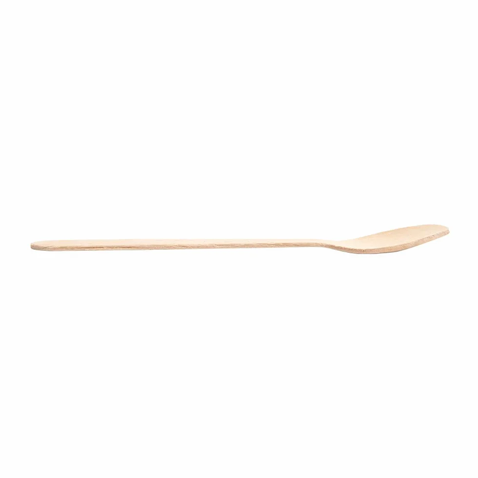 100 sztuk łyżeczek do kawy 11 cm naturalne drewno