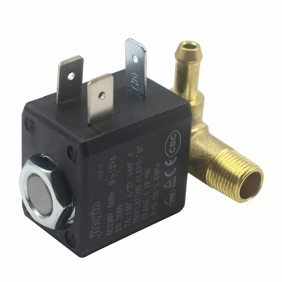 Genuine Jiayin JYZ-3 Brass G1/8" 1.8mm Steam Generator Solenoid Valve Coil 10bar AC 230V 12VA 50Hz for Water Gas Steam Iron