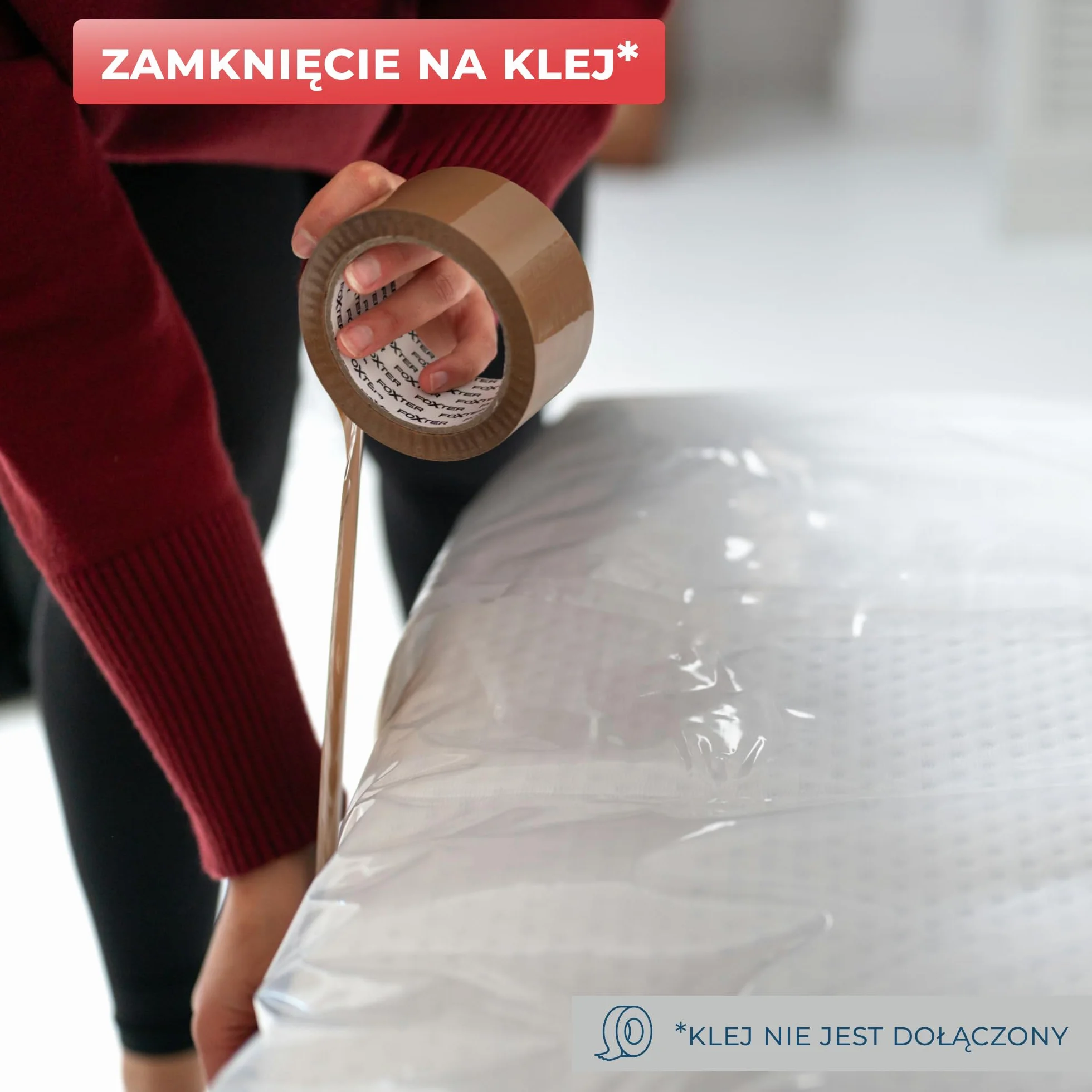 Plastikowy Pokrowiec Ochronny na Materac 160 x 200 cm 2 szt. WRAPPYBAG