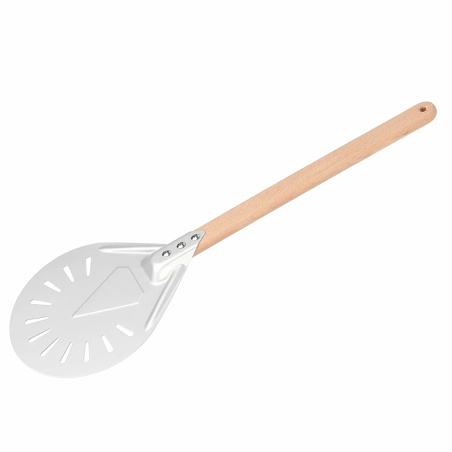 Aluminium Aluminiowe Pizza Pizza Łopata z Zdejmowanym Drewnem, łatwa w Użyciu dla Profesjonalistów, świetne (9-calowa łopata pizzy (z 41 cm płaskim)