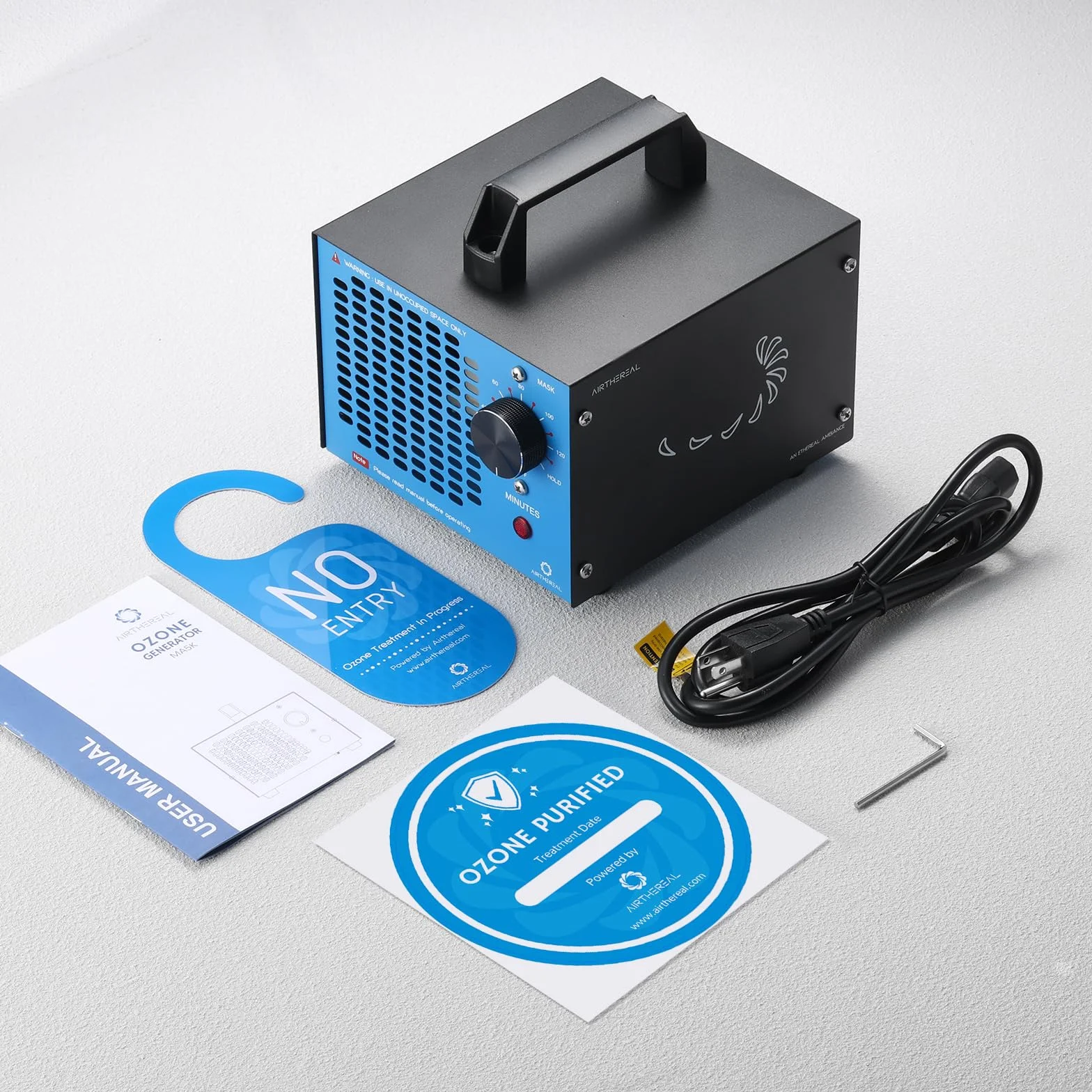 Airthereal MA5K generator ozonu, niebieski