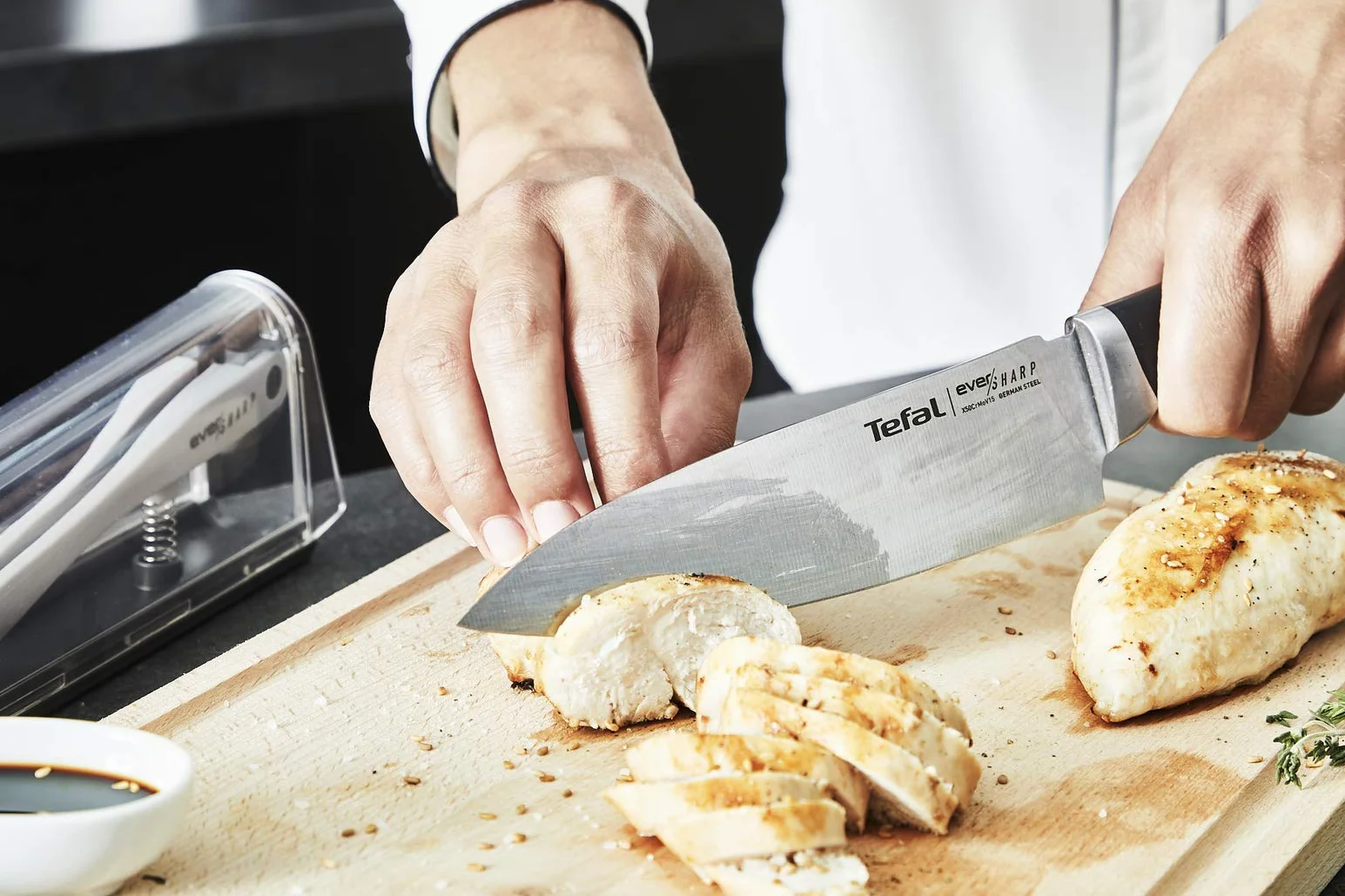 TEFAL Ever Sharp Nóż kuchenny uniwersalny 16,5 cm z technologią ostrzenia