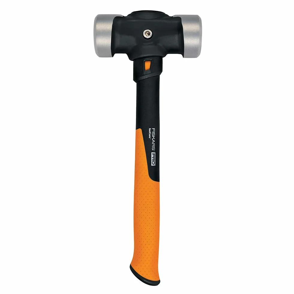 Fiskars Pro IsoCore Młot kowalski do rozbiórki, bardzo duży klin do pracy, system kontroli wstrząsów, 1,8 kg, 35,5 cm