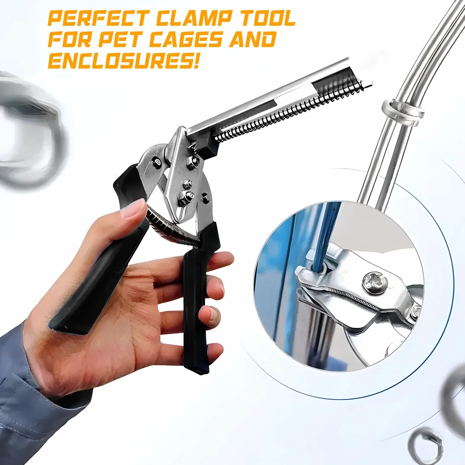 Szczypce do kiełbasy, szczypce do ogrodzenia z 600 klipsami M, szczypce do pierścieni Hog Ring Pliers, szczypce do pierścieni do paznokci, szczypce do mocowania drutu, szczypce Hog Ring