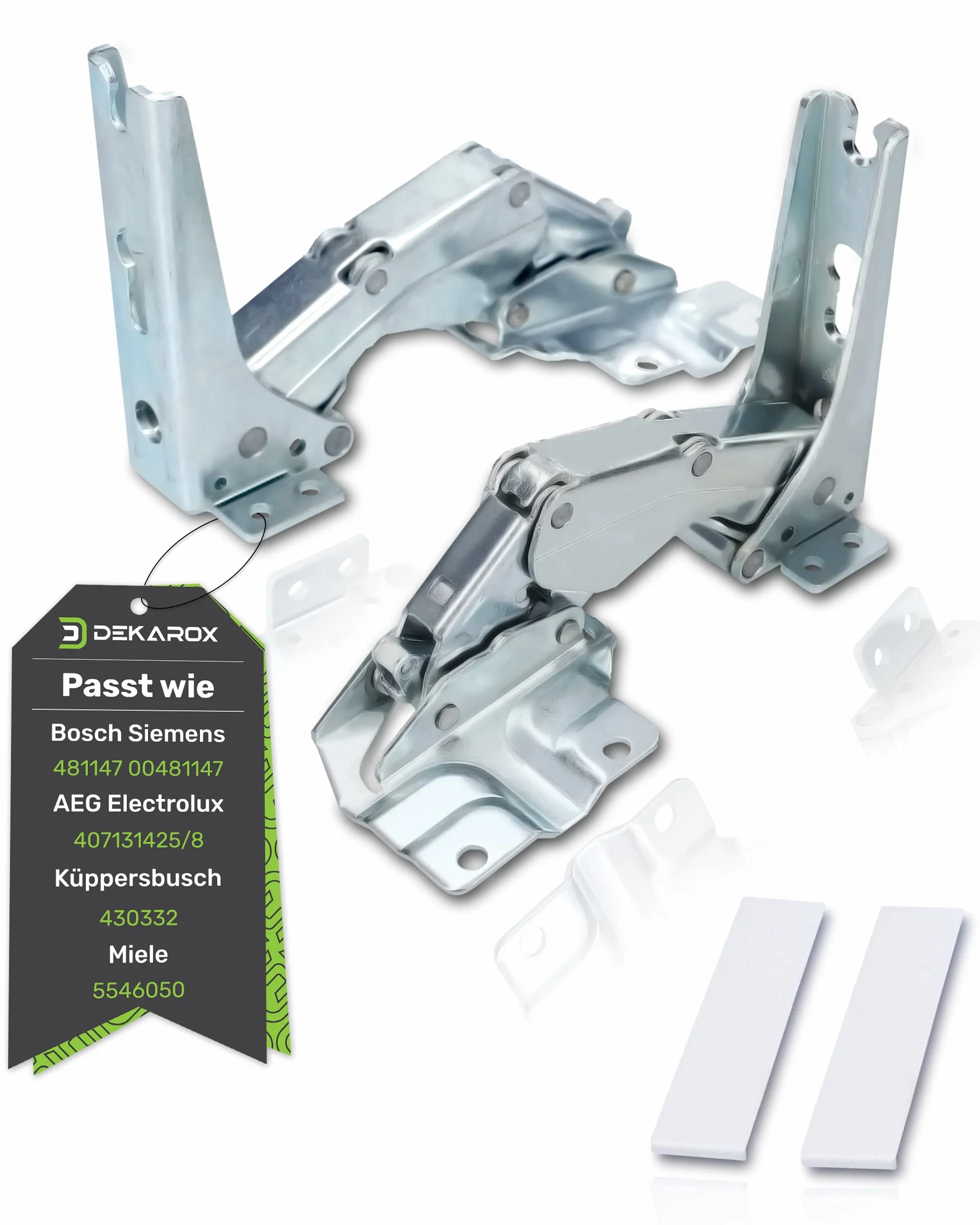 Zestaw zawiasów drzwiowych do Bosch Siemens 481147 00481147 do Electrolux AEG 4071314258 do Küppersbusch 430332 do Miele 5546050 do lodówki zamrażarki