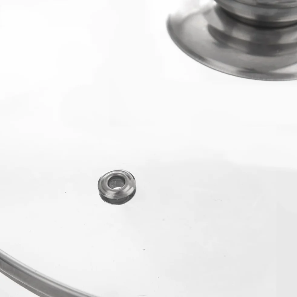 orion group - Szklana pokrywka z pierścieniem ze stali nierdzewnej do garnka i patelni – pokrywka do garnka – pokrywka garnka – szkło odporne na wysokie temperatury 200°C – uniwersalna pokrywka