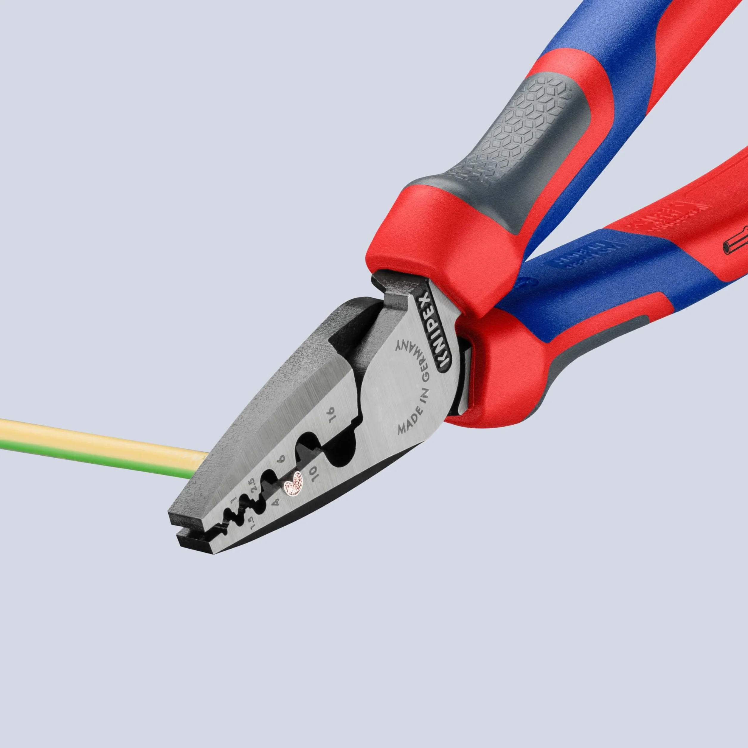 KNIPEX Szczypce do zagniatania tulejek kablowych z rękojeściami Comfort 180 mm, 97 72 180