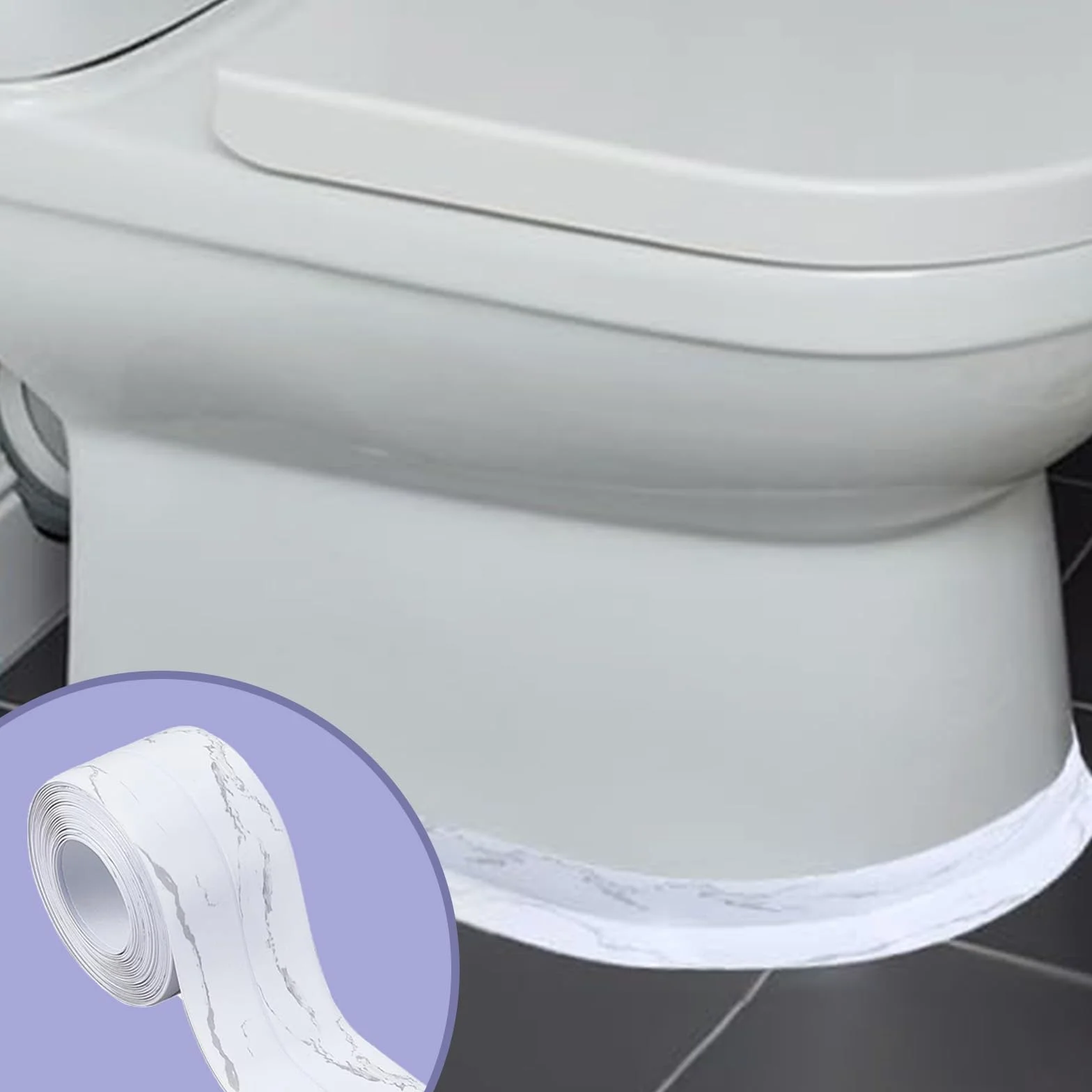 Miękka listwa przypodłogowa 5 m, samoprzylepna, marmur PCW, biała, samoprzylepna, elastyczna listwa zginająca, taśma uszczelniająca do fug, 38 mm, miękka listwa przypodłogowa, do kuchni,