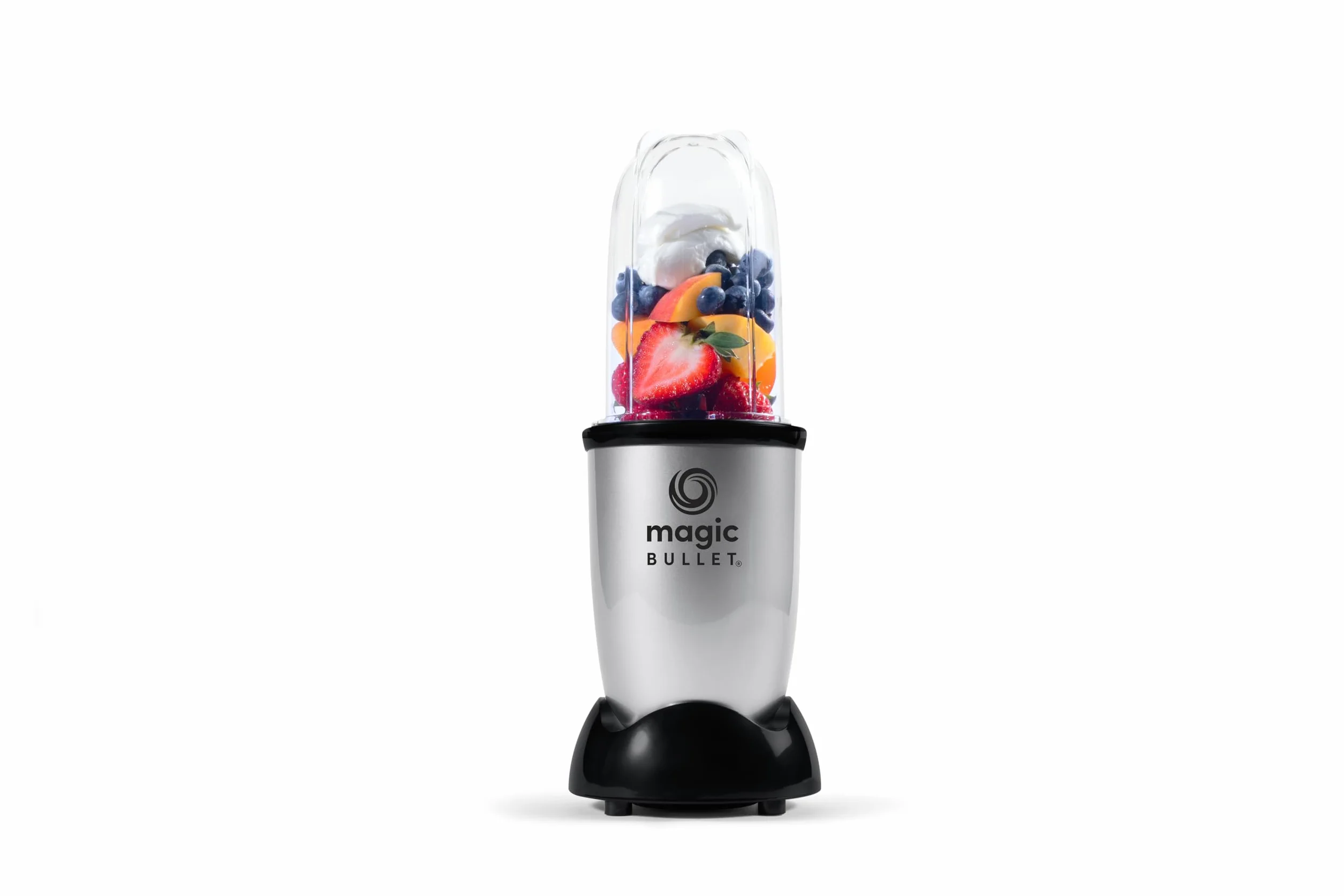 Magic Bullet Blender Kielichowy, Srebrny/Czarny, 25,5 x 14 x 26 cm