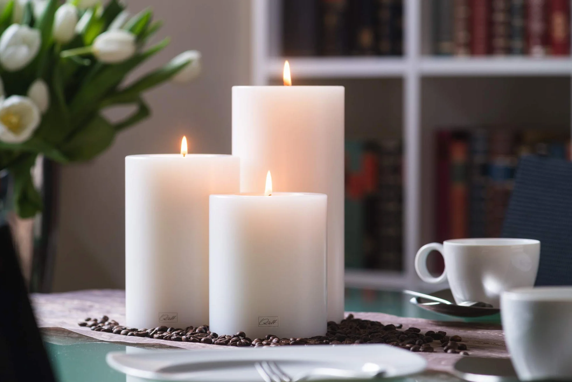Qult Farluce Trend • Świecznik Na Podgrzewacze W Kształcie Świecy • Świeca Z Tworzywa Sztucznego • Tealight Z Wkładem Na Podgrzewacze • W Zestawie Świeczka
