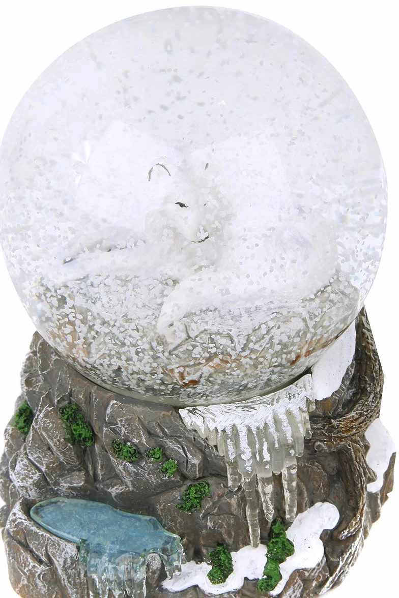 Nemesis Now Strażnik północy kuli śnieżnej, szary (LP) 14,5 cm