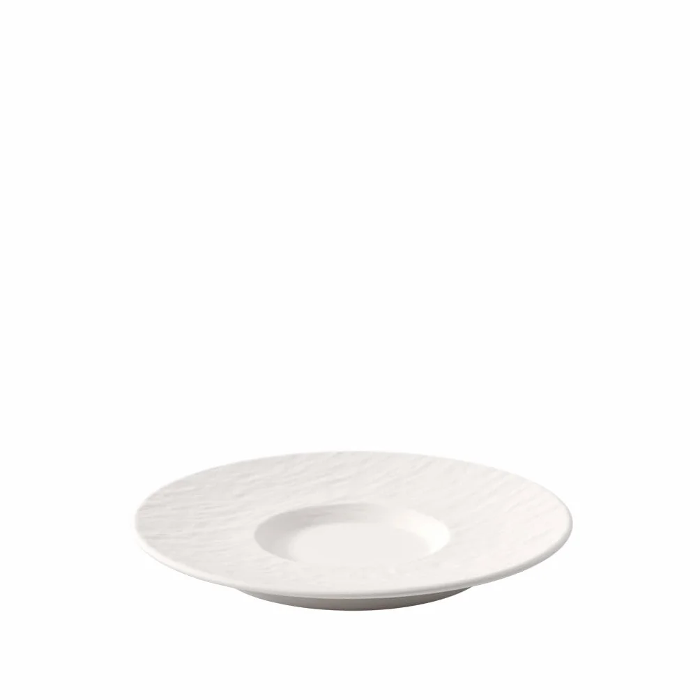 Villeroy und Boch - Manufacture Rock blanc spodek do kawy, o pięknym kształcie z porcelany premium, nadaje się do mycia w zmywarce, biały