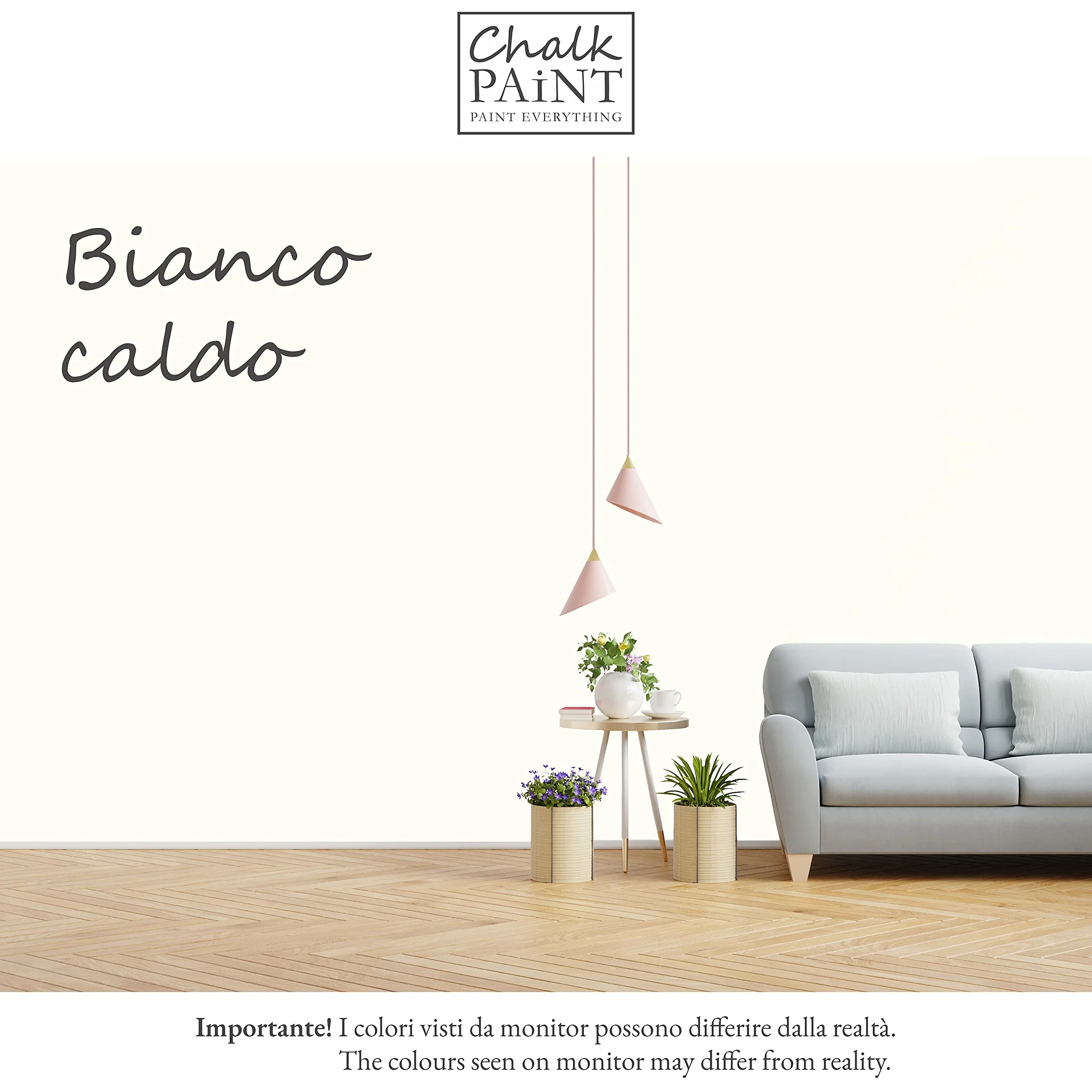 Chalk Paint Everything® – Kreda Farba Bianco Rosół łatwo nadaje kolor wszelkiego rodzaju materiałów bez szlifowania (250 ml)