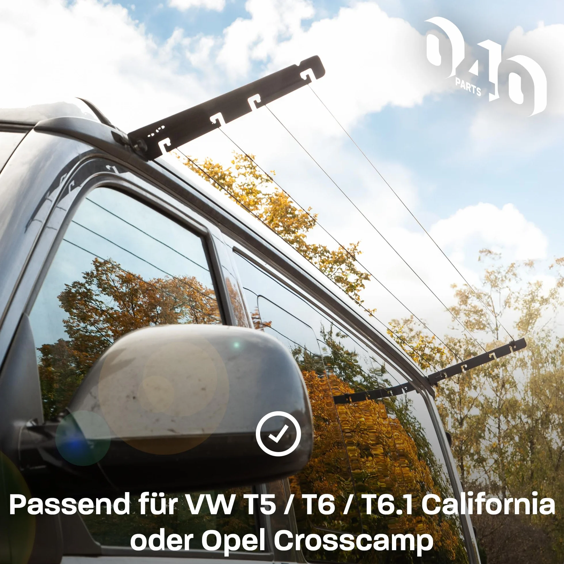 lina do prania dla VW T5, T6, T6.1 i Opel Crosscamp – Susz swoją odzież bezpośrednio na camperze!