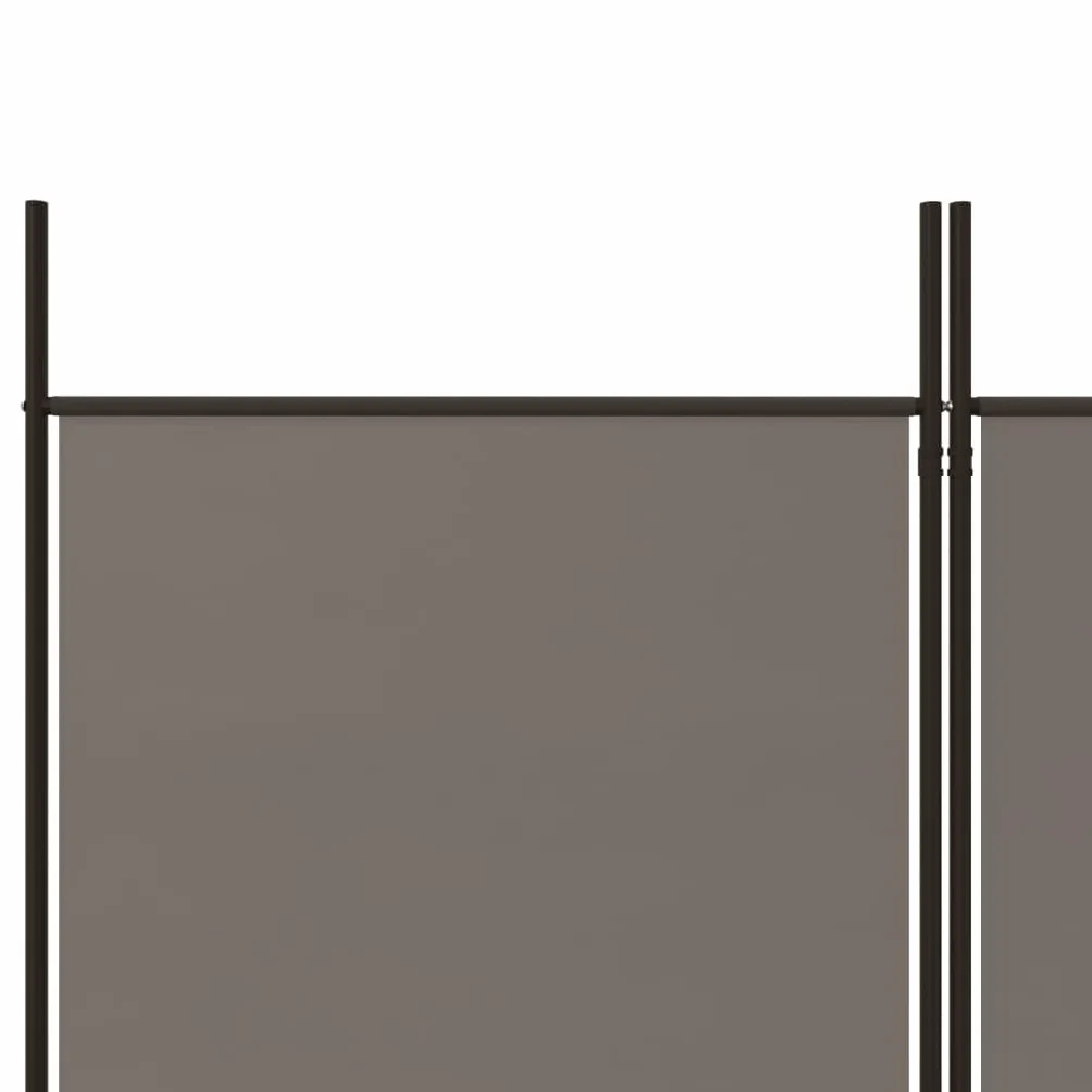 vidaXL Parawan 5-panelowy, antracytowy, 250x200 cm, tkanina, parawan pokojowy, przegroda, przegroda pokojowa, parawany pokojowe, przegrody