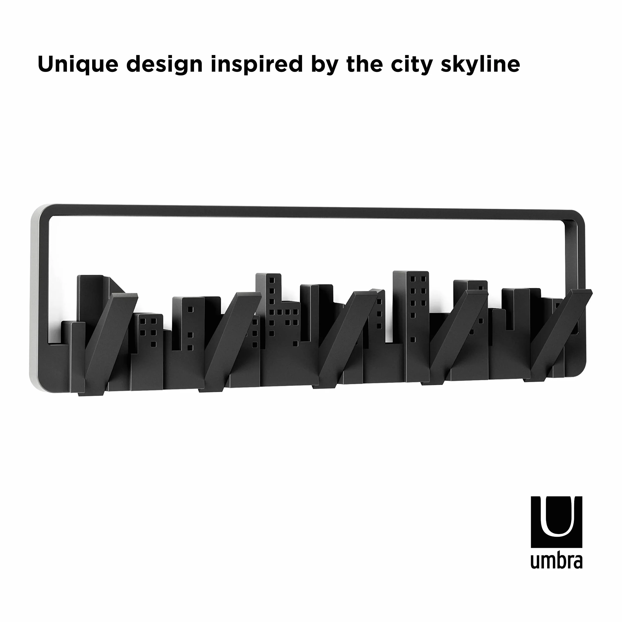 Umbra Panorama Skyline Wieszak na Ubrania, Czarny, 1