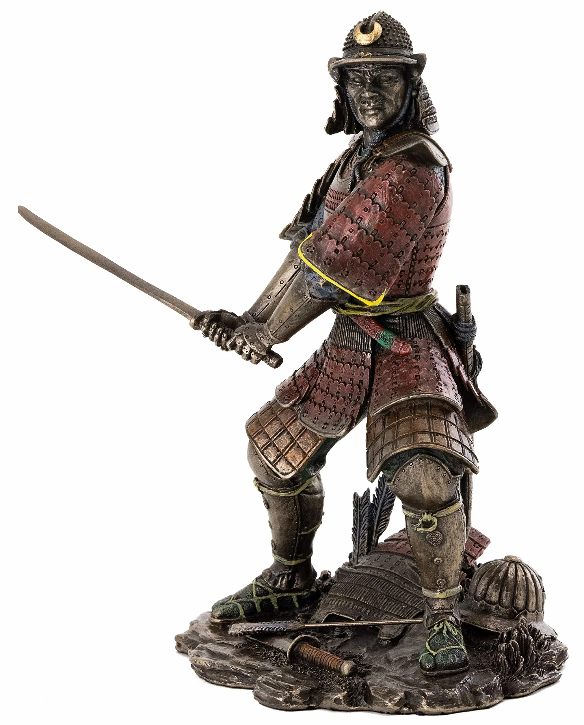 Top Collection Brązowa statuetka japońskiego generała samuraja Minamoto