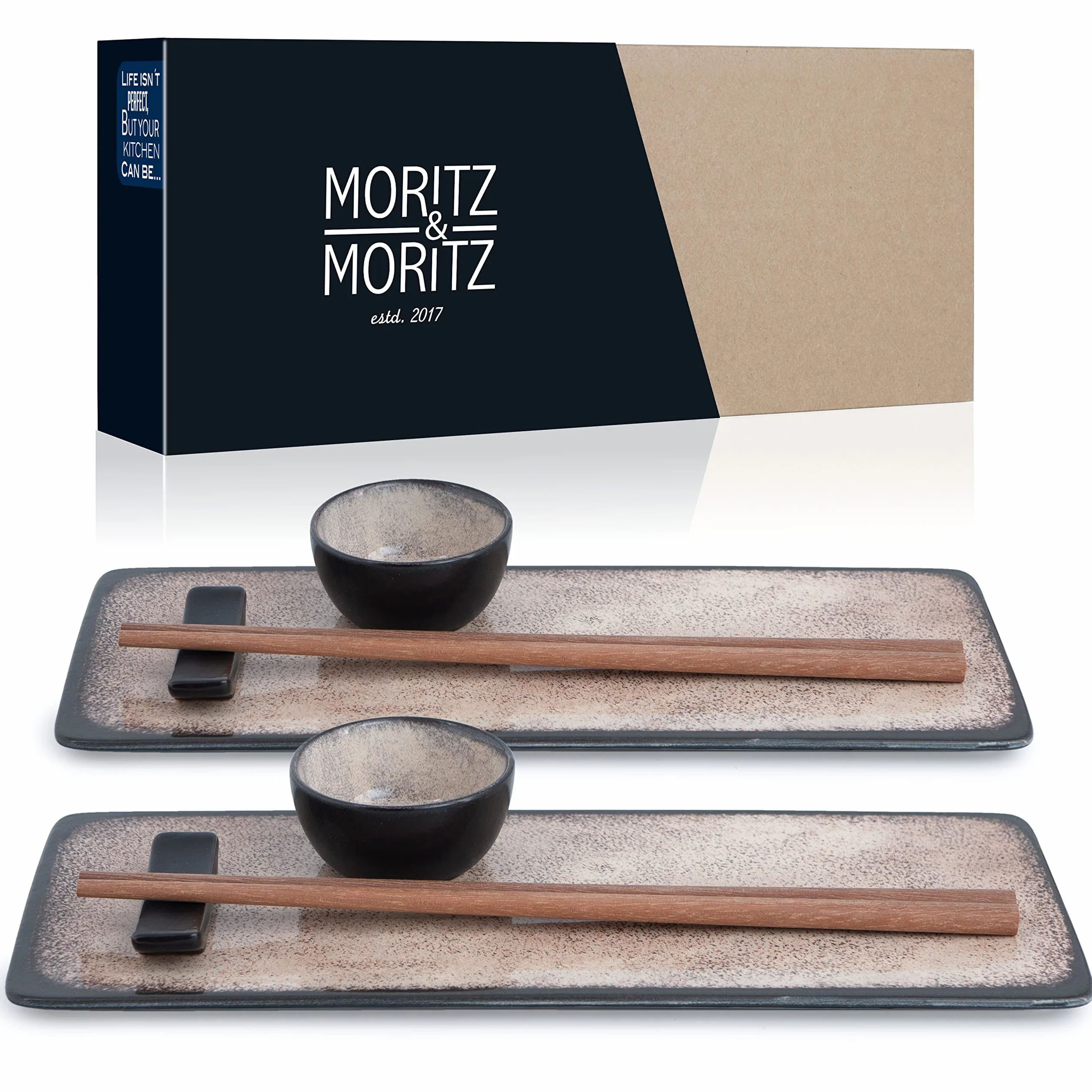 Moritz & Moritz VIDA zestaw naczyń do sushi dla 2 osób, 10 sztuk
