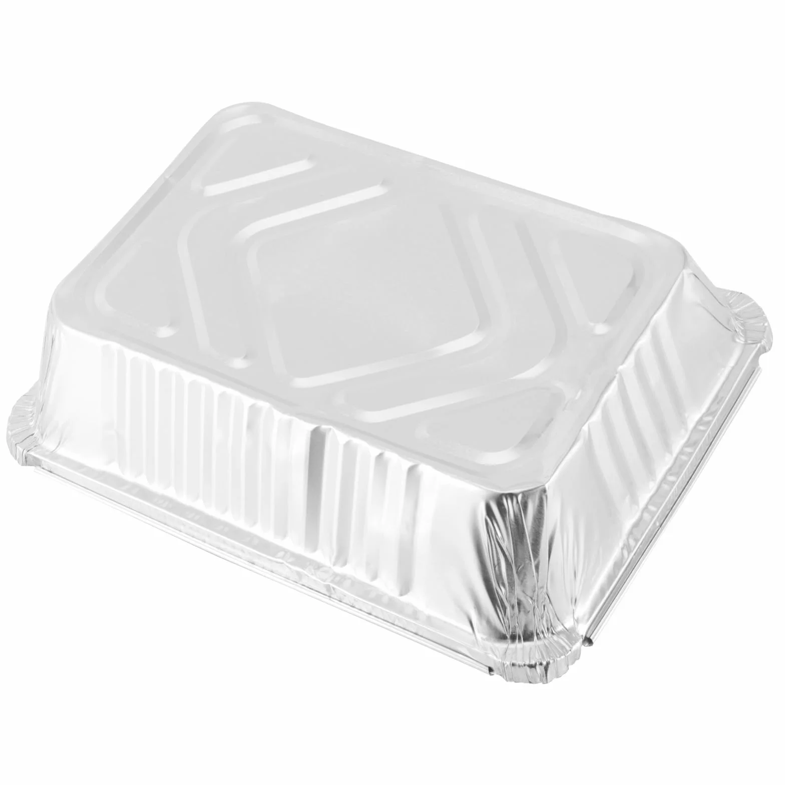 FUNSUEI 125 szt. 22 x 16 x 5 cm aluminiowe miski jednorazowe z przezroczystą pokrywką, 1000 ml, aluminiowe miski do grilla, z folii aluminiowej, tacki do grilla, aluminiowe tacki ociekowe, tacki do