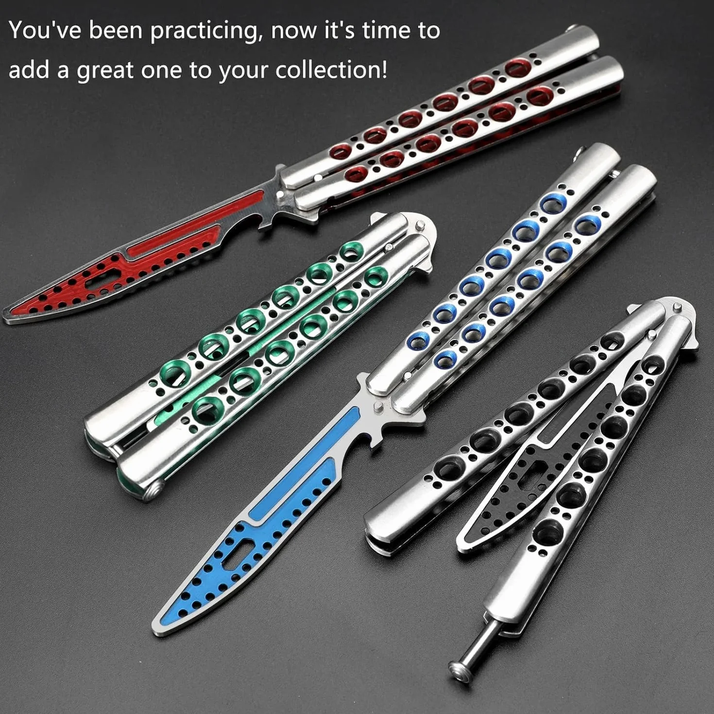 Balisong Butterfly Trainer Practice Bottle Opener - NIE Real - NO Sharp - Unsharpened Blade