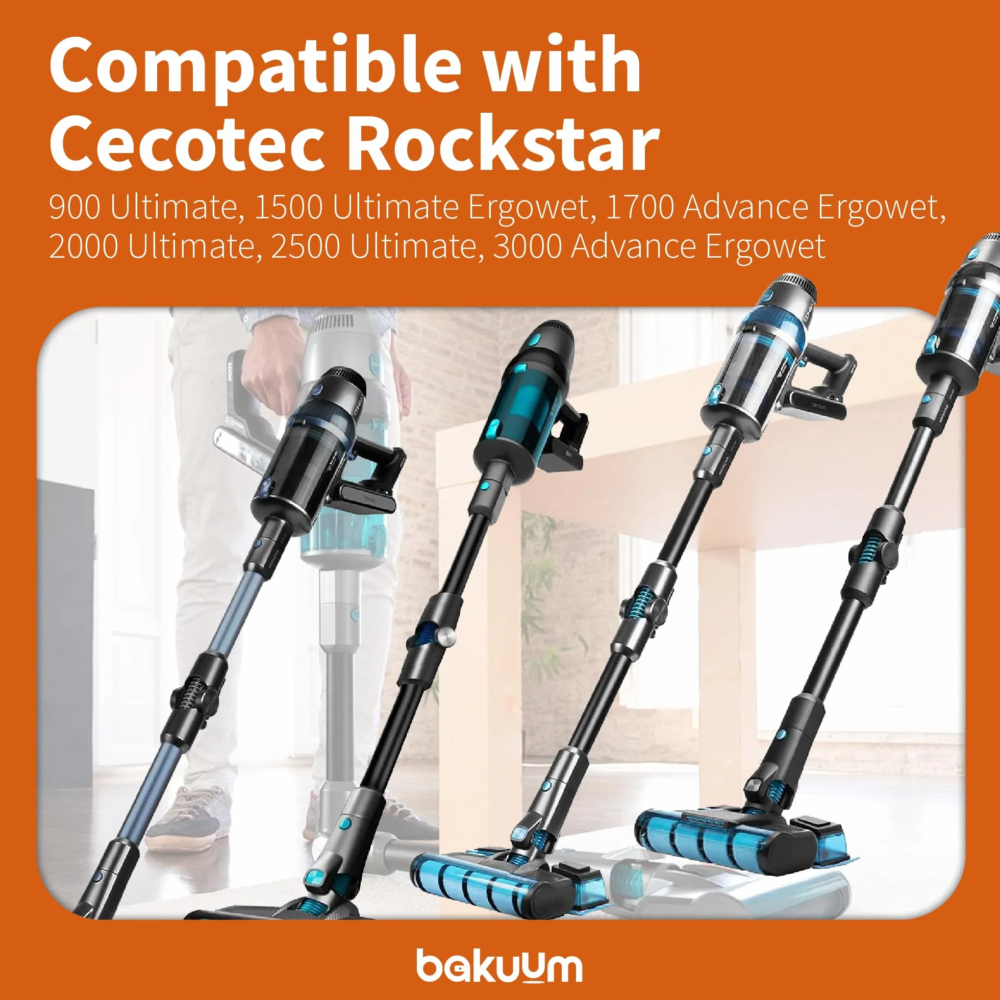 Zestaw 2 filtrów do Rockstar 900 Ultimate, 1500 Ultimate Ergowet, 1700 Advance Ergowet, 2000 Ultimate, 2500 Ultimate, 3000 Advance Ergowet.