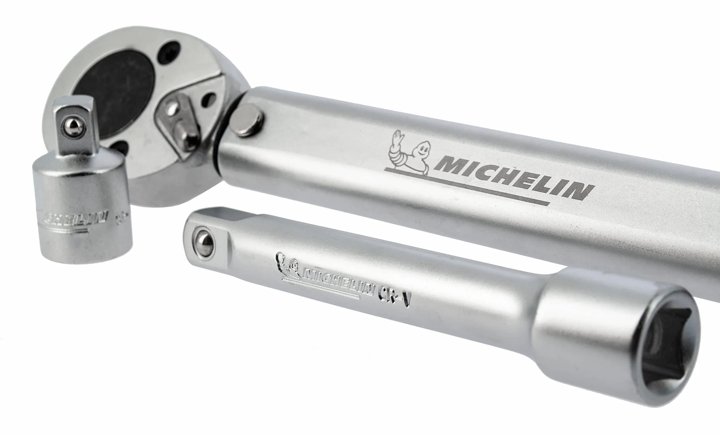 MICHELIN Klucz dynamometryczny MTW 210 do samochodu, moment obrotowy 42 do 210 Nm, adapter i przedłużka 125 mm, duży
