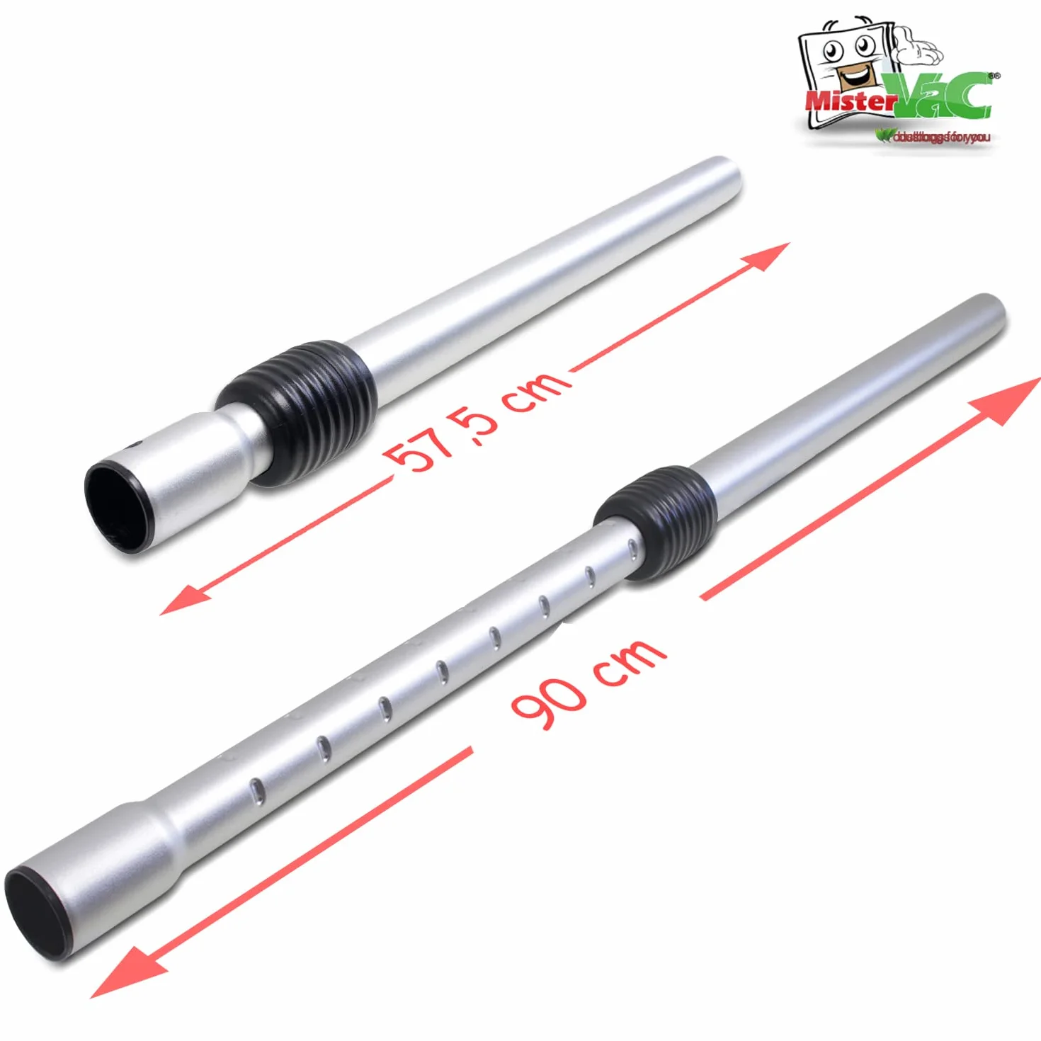 MisterVac Teleskopowa rura do odkurzacza kompatybilna z CMI C-NTS 1250-20X