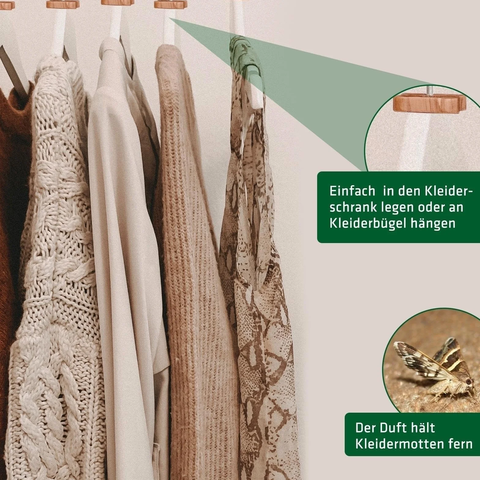 Gardigo zabezpieczenie przed molami do szafy I Zestaw 12 I wykonane z drewna cedrowego I Do szafy I Trwały produkt naturalny