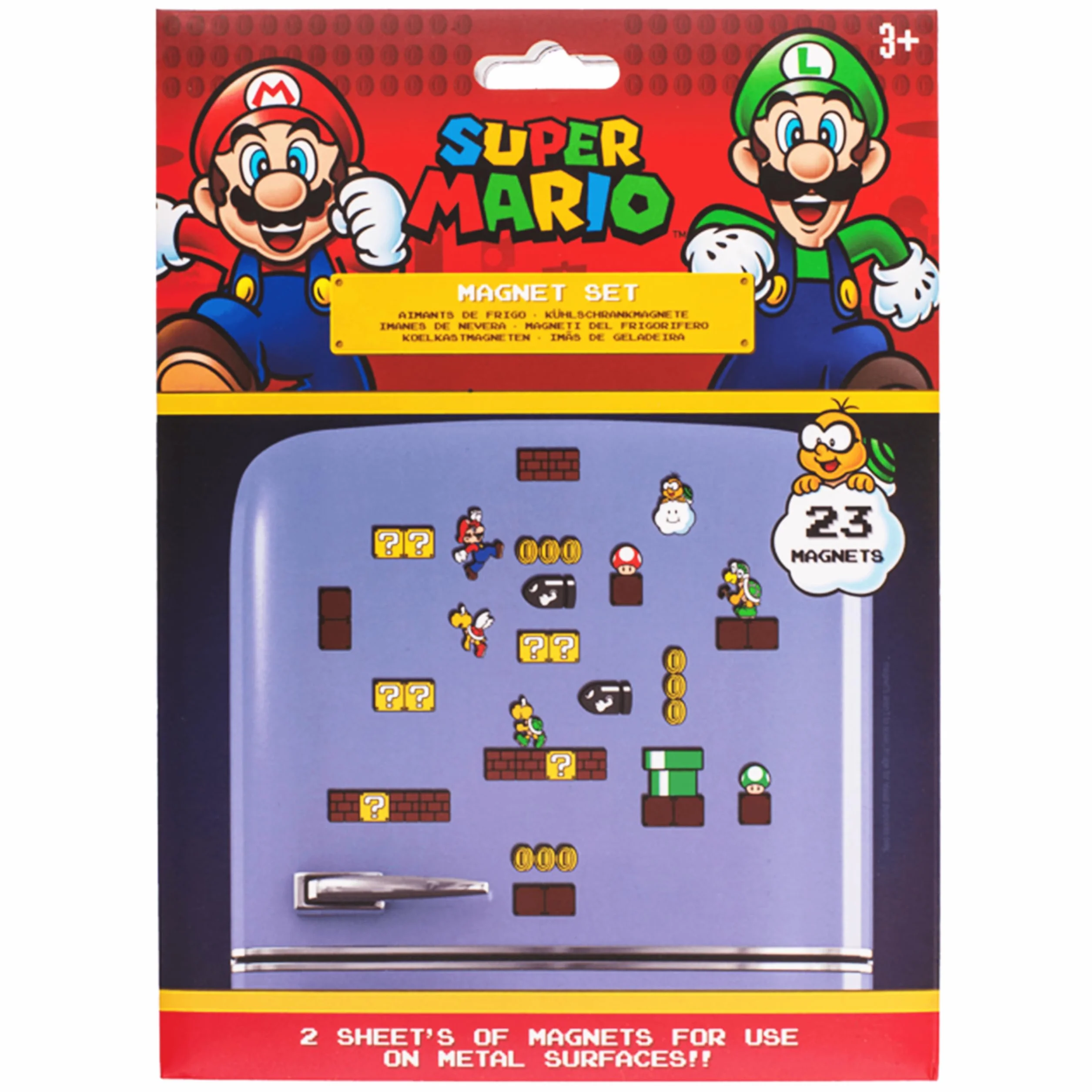 Magnesy, Super Mario, zestaw 23 sztuk
