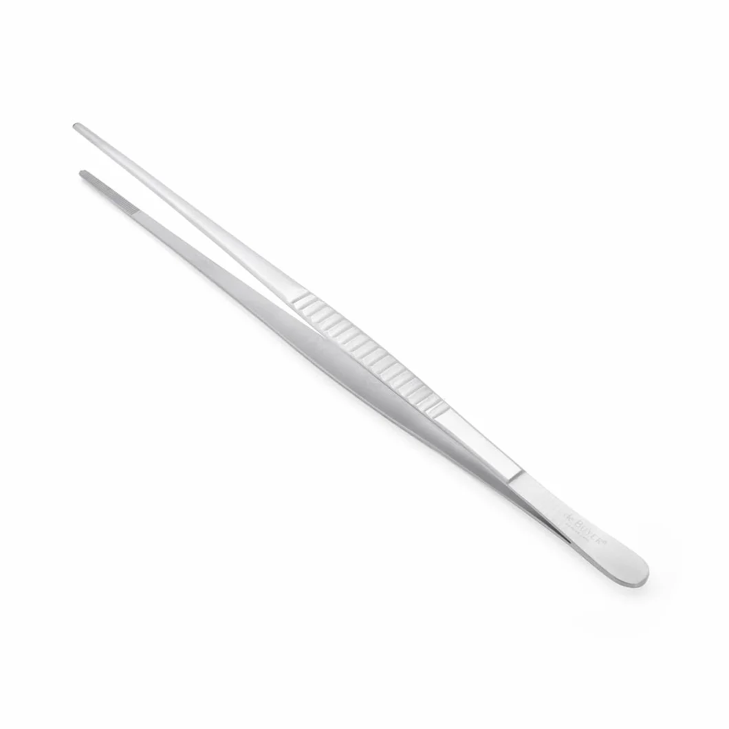 de Buyer - Delikatne szczypce prezentacyjne ze stali nierdzewnej - długość 30 cm - 4238.30, szare