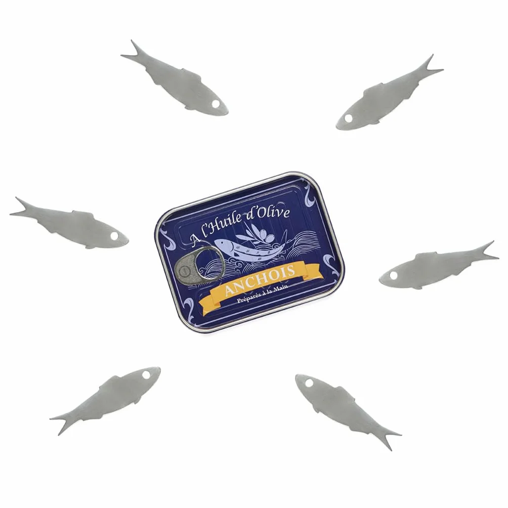 Balvi Widelec przekąskowy Conserverie Anchois Retro Design anchois Puszka/INOX