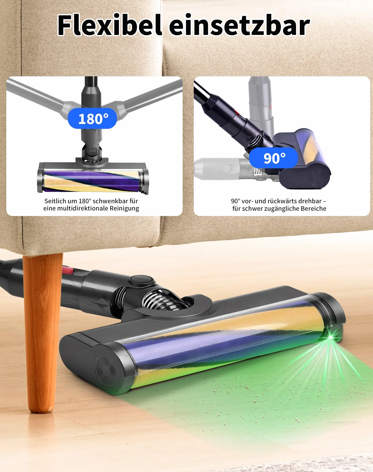 LED szczotka dysza podłogowa do odkurzacza Dyson V12 Detect Slim części zamienne zamienna szczotka odkurzacza z miękką rolką akcesoria z wskaźnikiem kurzu do twardych podłóg