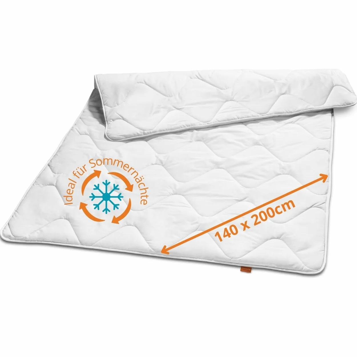 sleepling Ultra lekka kołdra letnia 140 x 200 cm, lekka kołdra letnia, cienka kołdra letnia ze 100% mikrofibry, Ökotex 100, nadaje się do prania w 60 stopniach